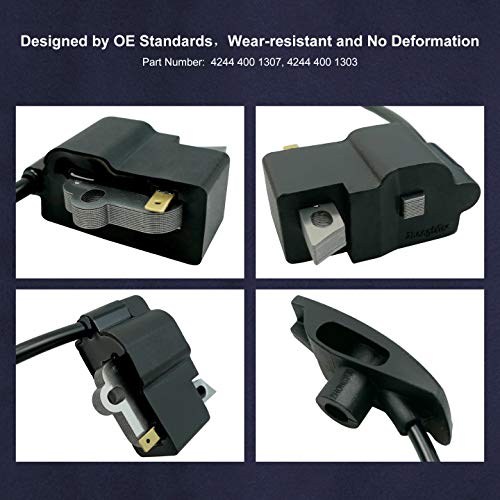 Stihl BR350 BR350Z BR430 BR430Z BR450 SR430 SR440 SR450 Ignition Coil Replacement Part 4244 400 1303 - Compatible with Backpack Blowers & Sprayers - Durable OEM Upgrade for 4244 400 1307 - Perfect for Landscaping & Professional Yard Maintenance