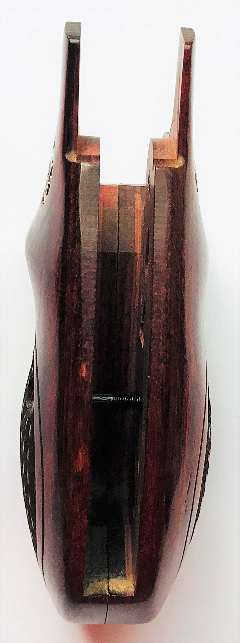 Premium S&W K/L/X Frame Round Butt Rosewood Grips - Stippled Texture for Enhanced Grip & Comfort | Ideal for Revolver Enthusiasts & Competitive Shooting