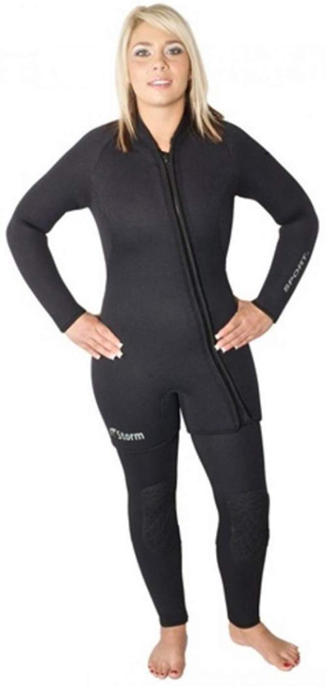 Storm Women's 7mm 2 Piece Step-in Scuba Wetsuit - Premium Thermal Protection for Cold Water Diving & Snorkeling