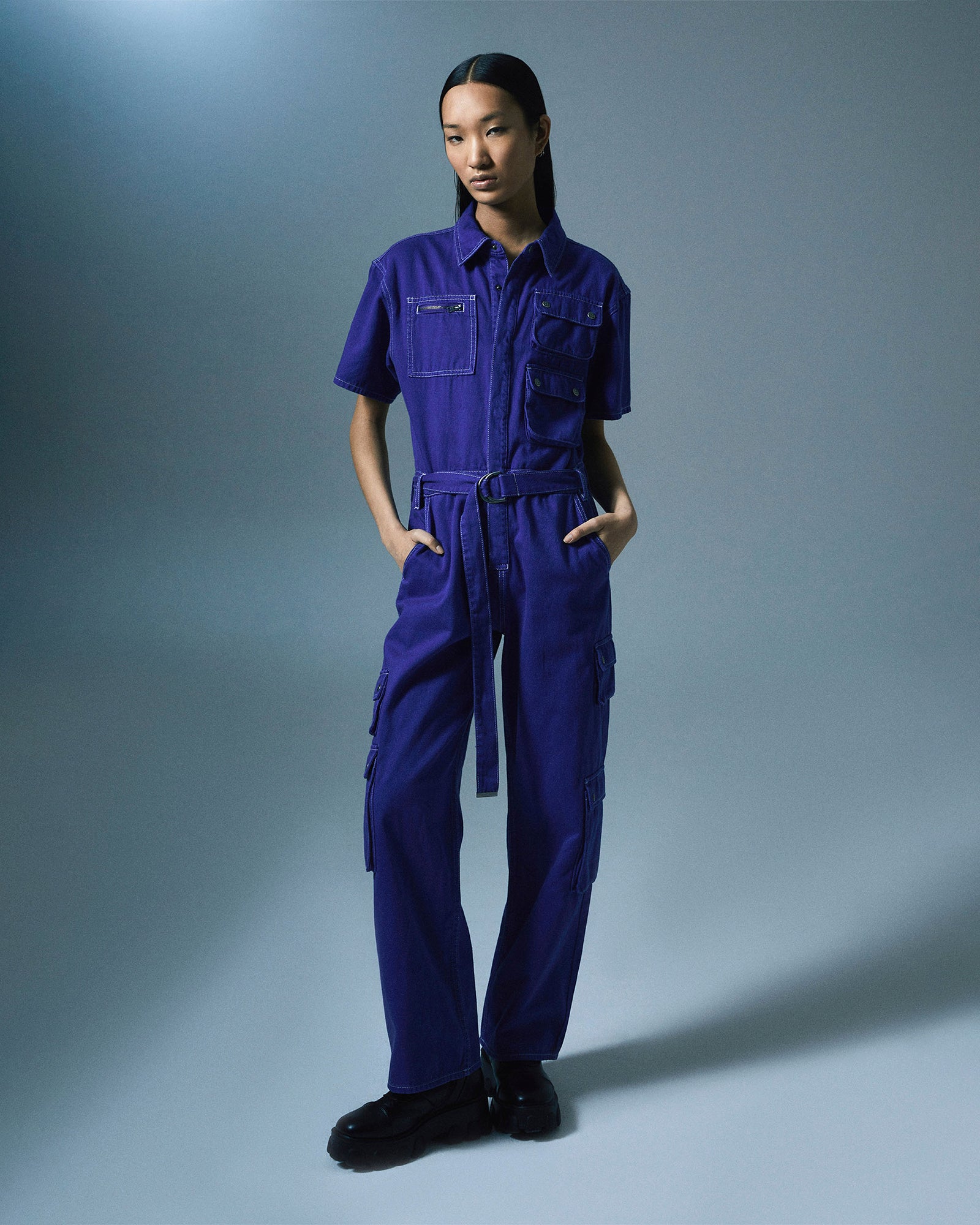 Cobalt Blue Boilersuit Workwear - Durable & Comfortable Coveralls for Construction, Mechanics & DIY Projects