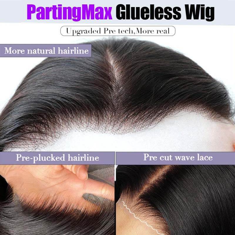 Eullair Wear and Go Wigs - Pre Plucked 9x6 Lace Front Human Hair Wig, Kinky Straight Glueless Wig with Bye Bye Knots for Black Women - Perfect for Daily Wear, Parties & Special Occasions