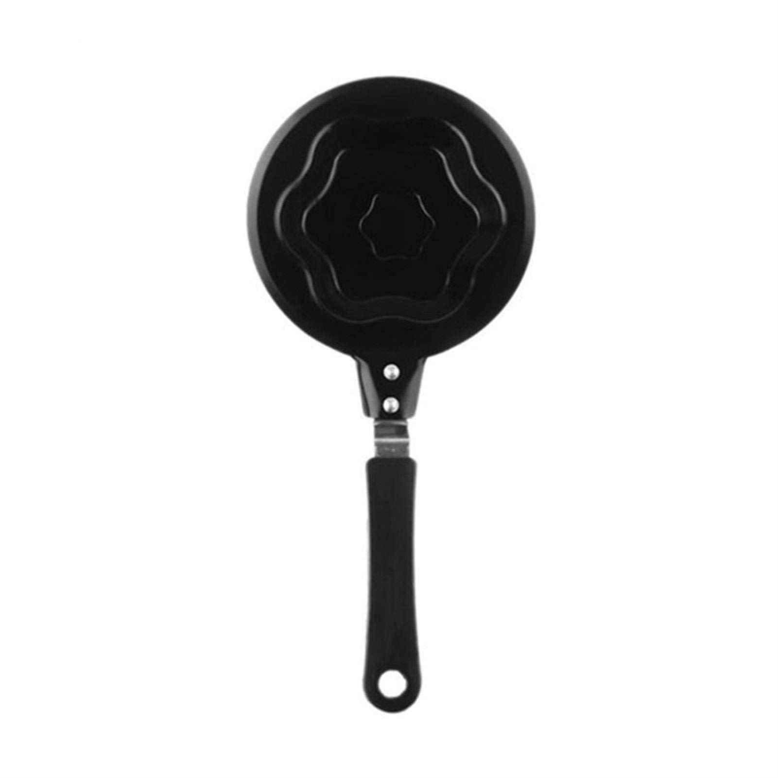 Non-Stick Mini Saucepan Pancake Pan - Cute Cartoon Omelette Egg Frying Pan for Breakfast, Perfect for Pancakes, Eggs & Crepes (Plum Blossom Design) - Ideal for Kids' Breakfast, Brunch & Family Cooking