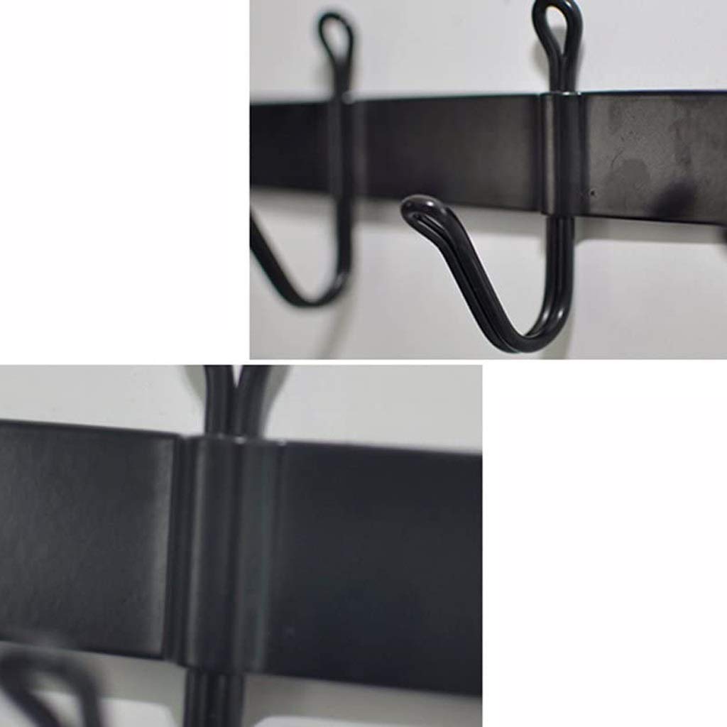 Stainless Steel Wall Mounted Coat Rack with 5 Hooks - Heavy Duty Metal Entryway Organizer for Coats, Hats, Towels & Robes - Perfect for Hallway, Bedroom & Bathroom Storage