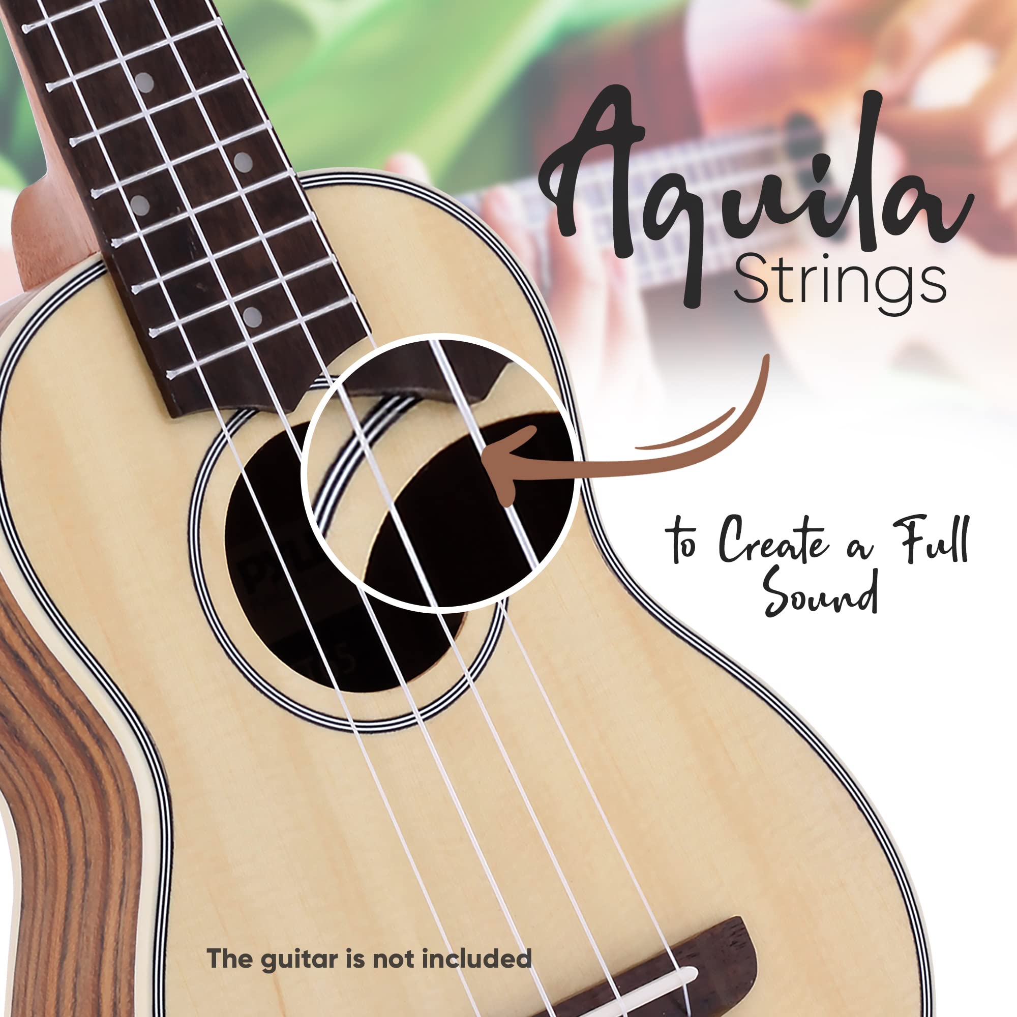 **Pyle 4/11 Accessory Kit - Full Set of Guitar Replacement Parts (6 Aquila Nylon Strings, Capo, 3 ABS Felt Picks, Cleaning Cloth) - Perfect for Acoustic & Classical Guitar Maintenance & Performance**