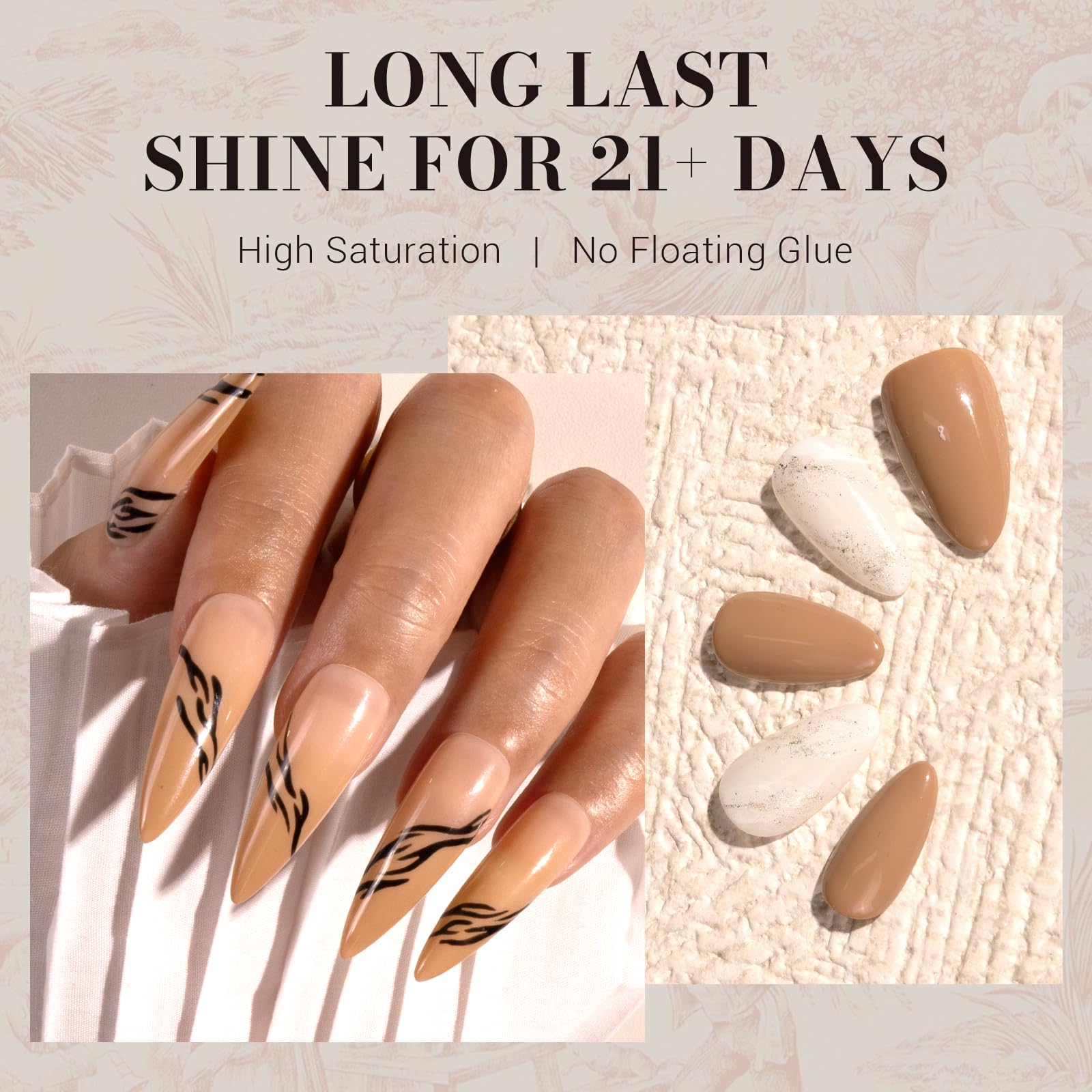 MelodySusie Nude Brown Gel Nail Polish - 0.5 fl oz Soak Off UV LED Gel Polish for Manicure, Salon & DIY Nail Art | Long-Lasting Beige Brown Nail Design for Women | Perfect for Home Use, Parties & Special Occasions