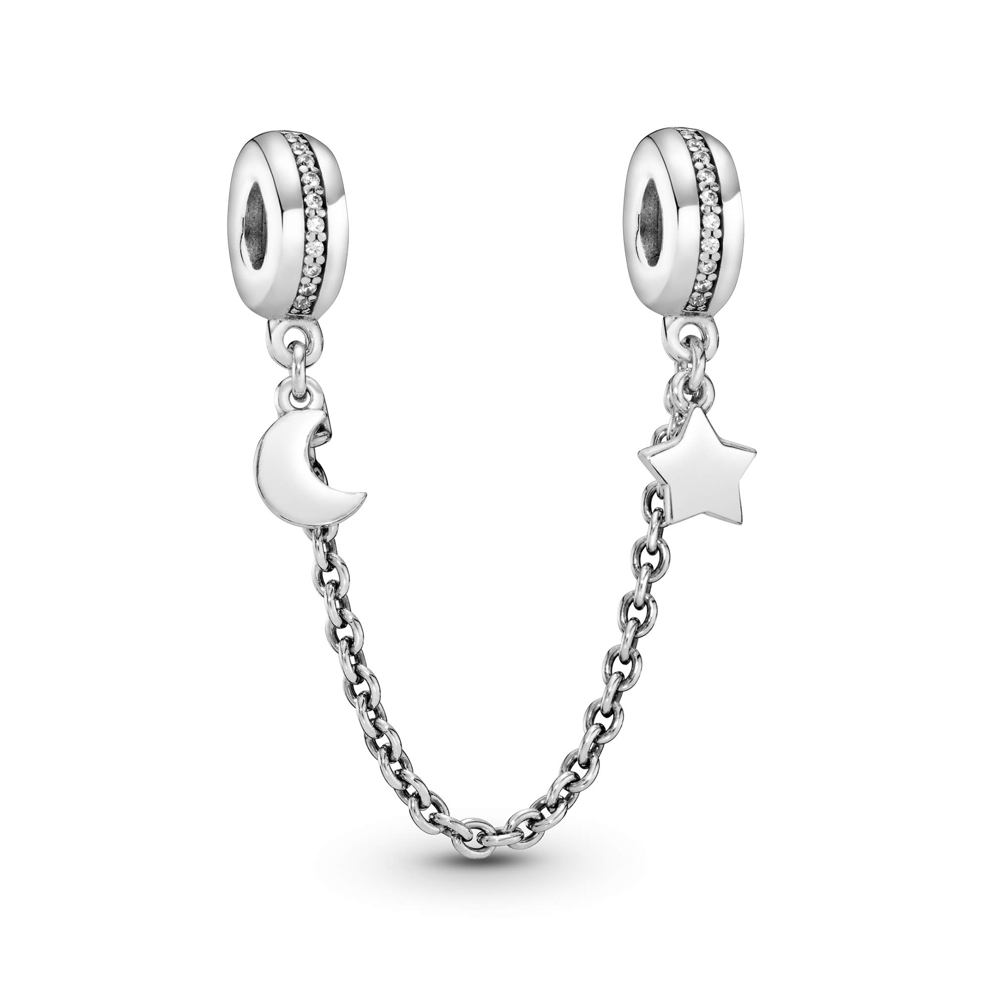 PANDORA Personal Galaxy Necklace with Clear CZ Stones - Elegant Zodiac Jewelry for Women | Perfect for Birthdays, Anniversaries & Everyday Wear