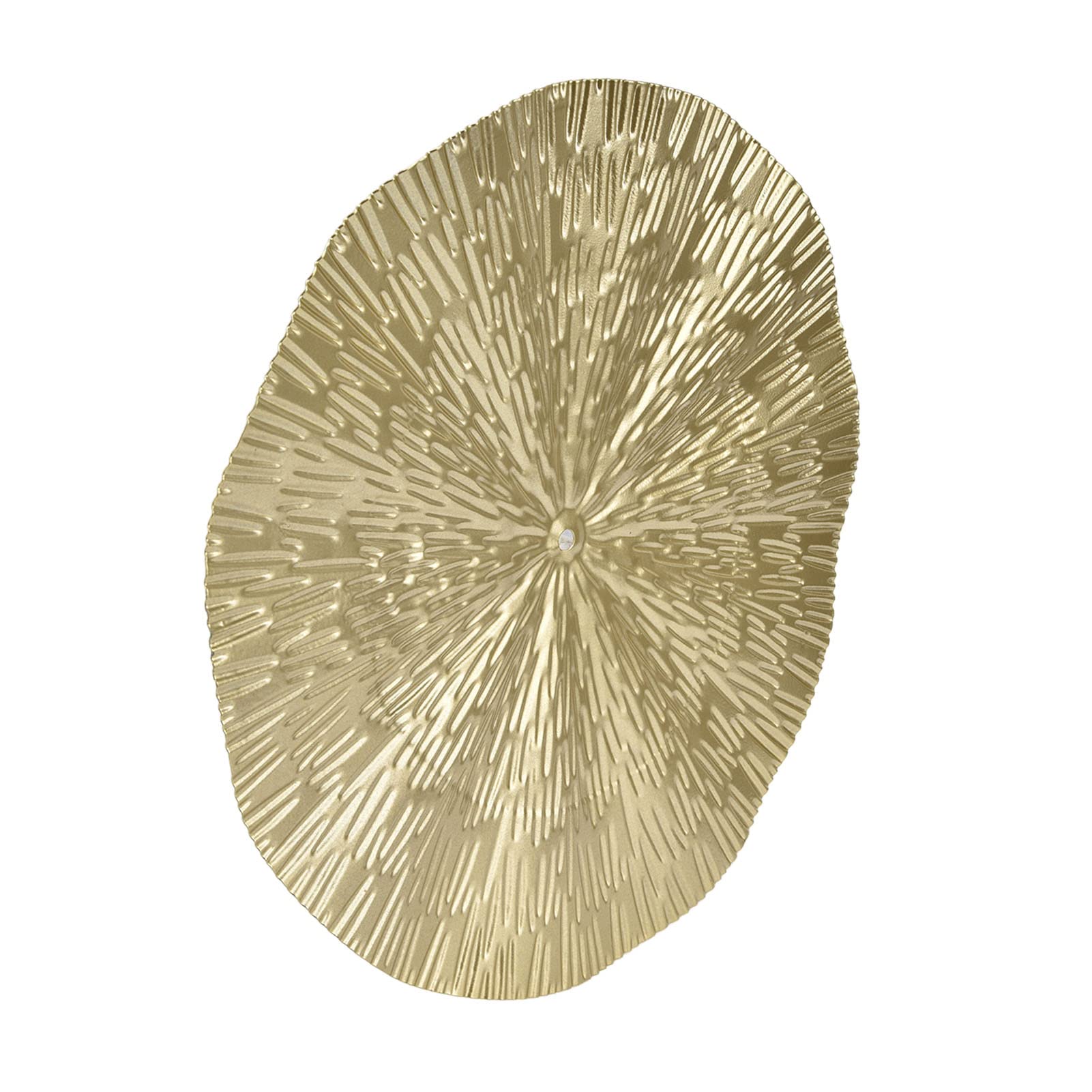 Elegant Golden Iron Wall Medallion Decor - Irregular Circle Design for Living Room & Bedroom - Perfect for Vintage Home Decor, Wedding Backdrops, and Photo Shoot Backgrounds