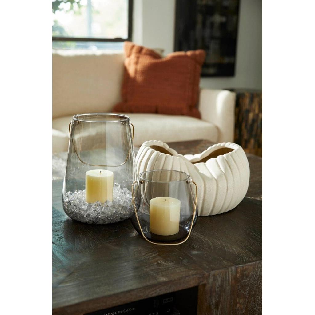 Cyan Design 11777 Organic Ribbed Bowl - Handcrafted Grainy White Ceramic Serving Bowl for Soup, Salad, Fruit | Perfect for Dining Table Centerpiece, Kitchen Decor, and Gift Giving