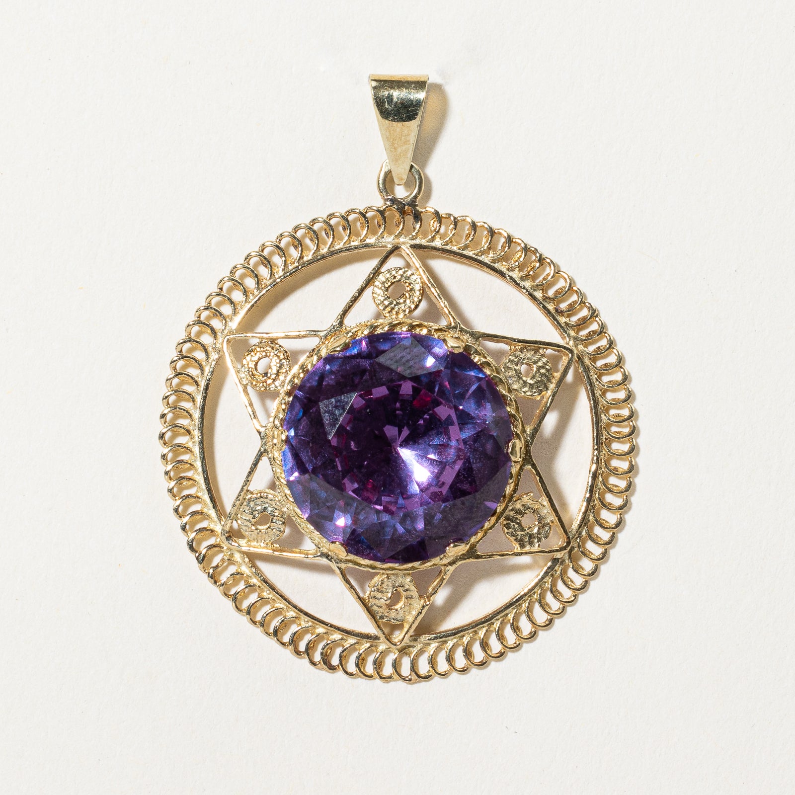 16.00ct Color Changing Synthetic Purple Sapphire Star Pendant Necklace for Women | Elegant Jewelry Gift for Birthday, Anniversary & Special Occasions