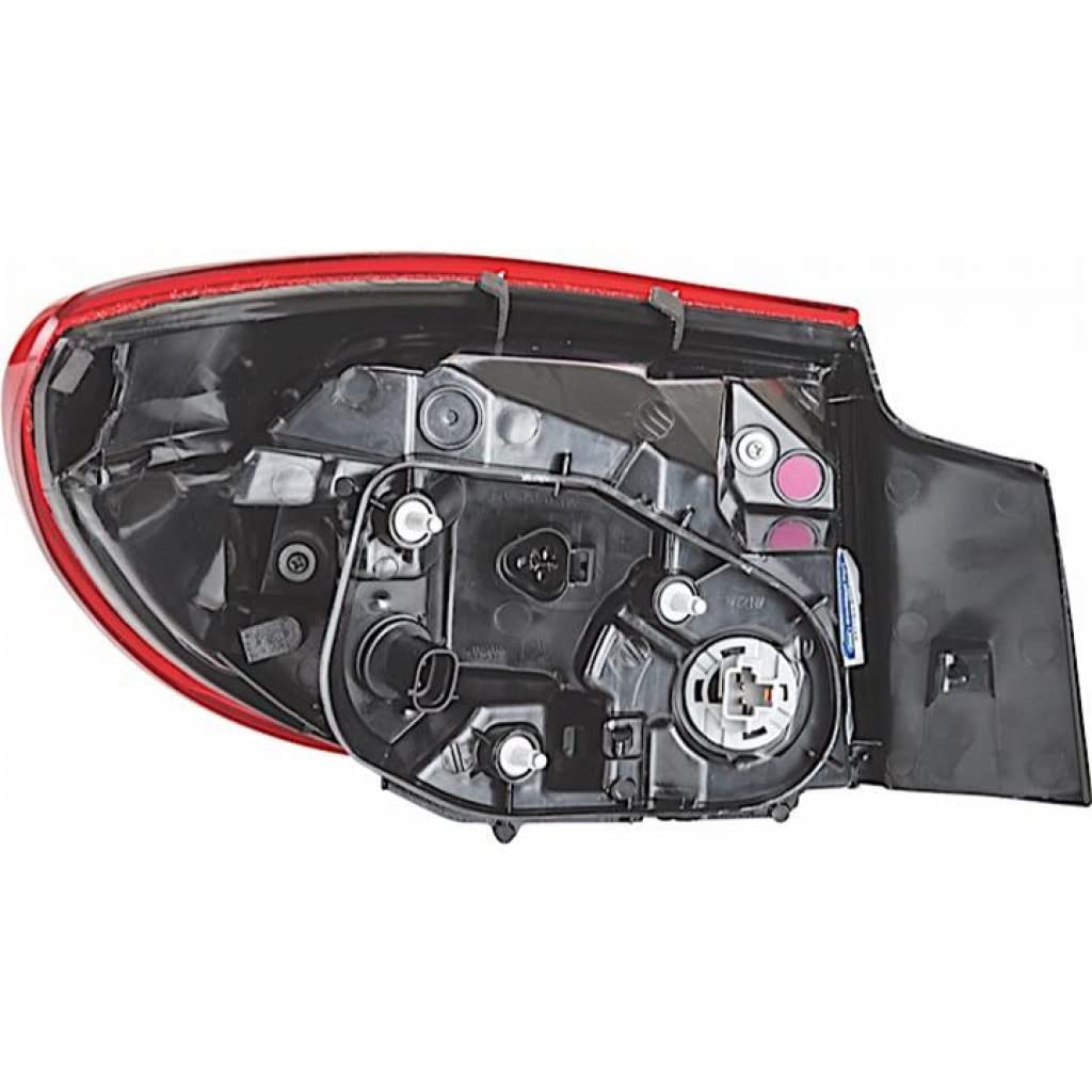 2014-2017 Mazda 6 Sedan Passenger Side Tail Light Assembly - CAPA Certified Replacement (Part #MA2805113/GJR951150A) | Perfect for Night Driving Safety & Vehicle Restoration Projects