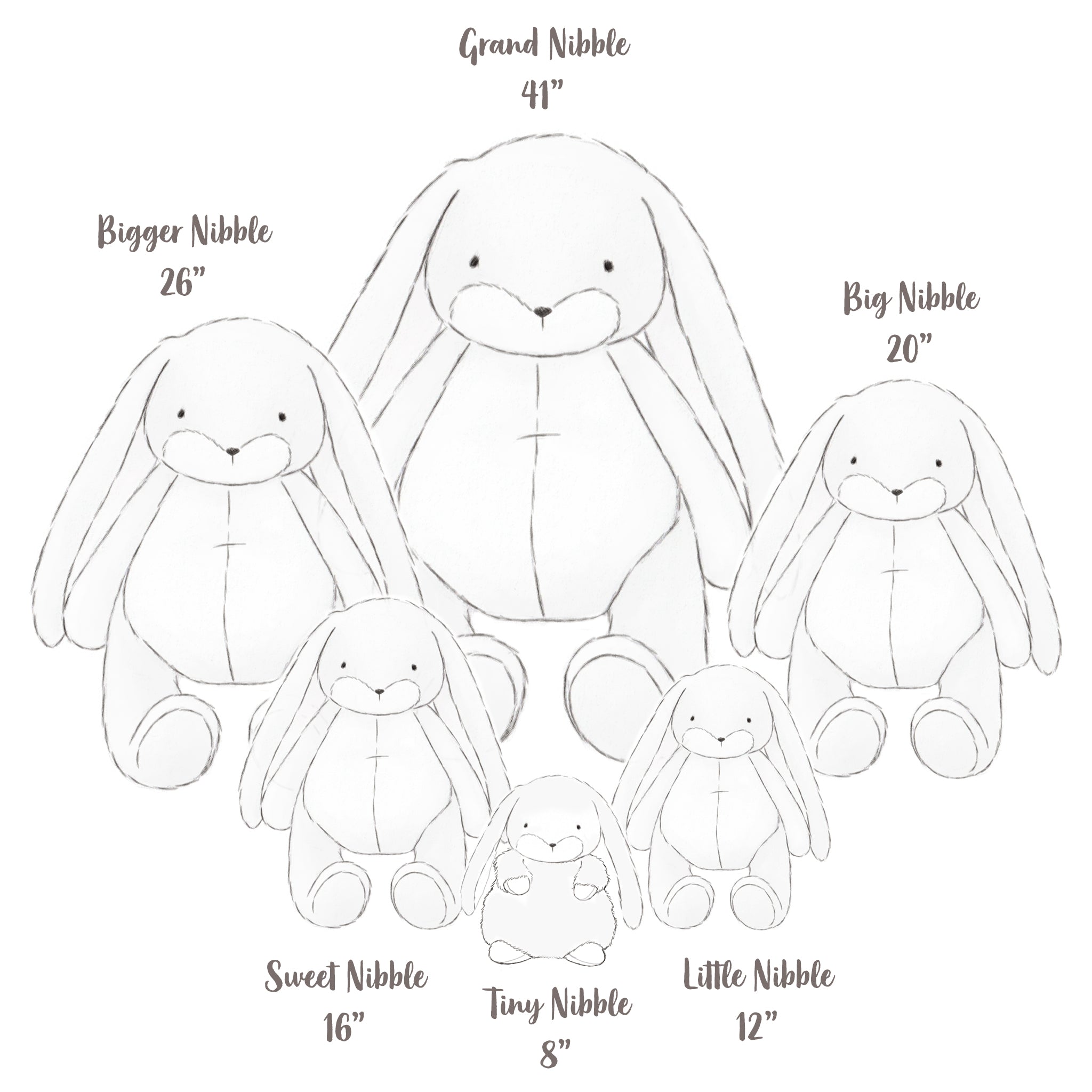 Tiny 8 Nibble Bunny Lemongrass Scented Plush Toy - Perfect for Stress Relief, Kids' Gifts & Home Decor