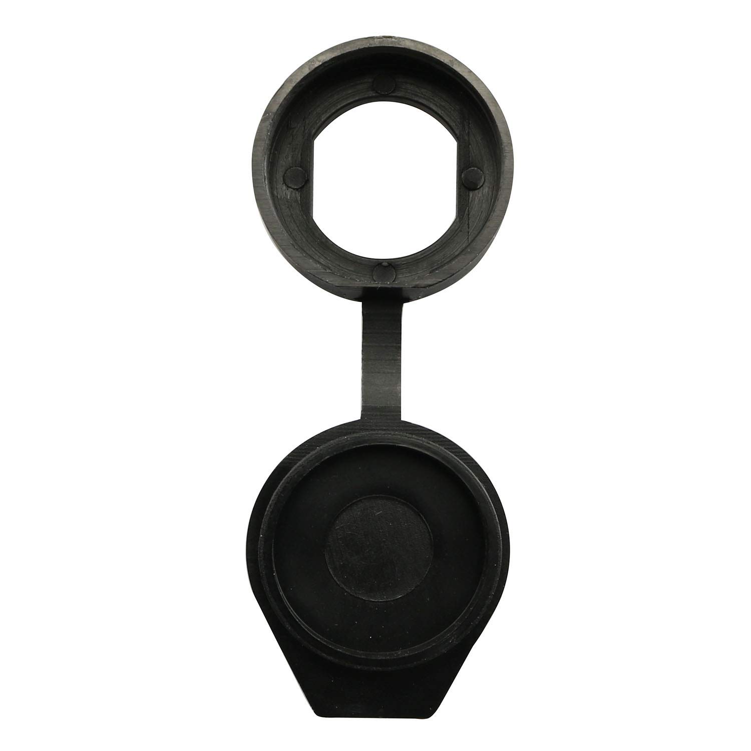 6-Pack 22mm Black Rubber Door Lock Dust Covers - Waterproof & Dustproof Caps for Cam Locks - Durable Plastic Material to Extend Lock Lifespan (Ideal for Garage Doors, Storage Units & Outdoor Equipment)