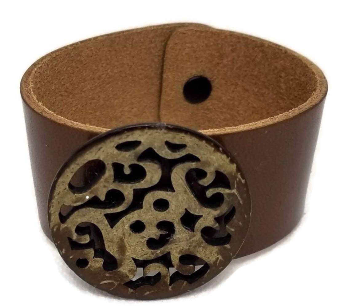 Stylish Leather Cuff & Wrap Around Bracelets for Women - Handmade Adjustable Wristbands for Casual Wear, Boho Fashion & Everyday Accessories