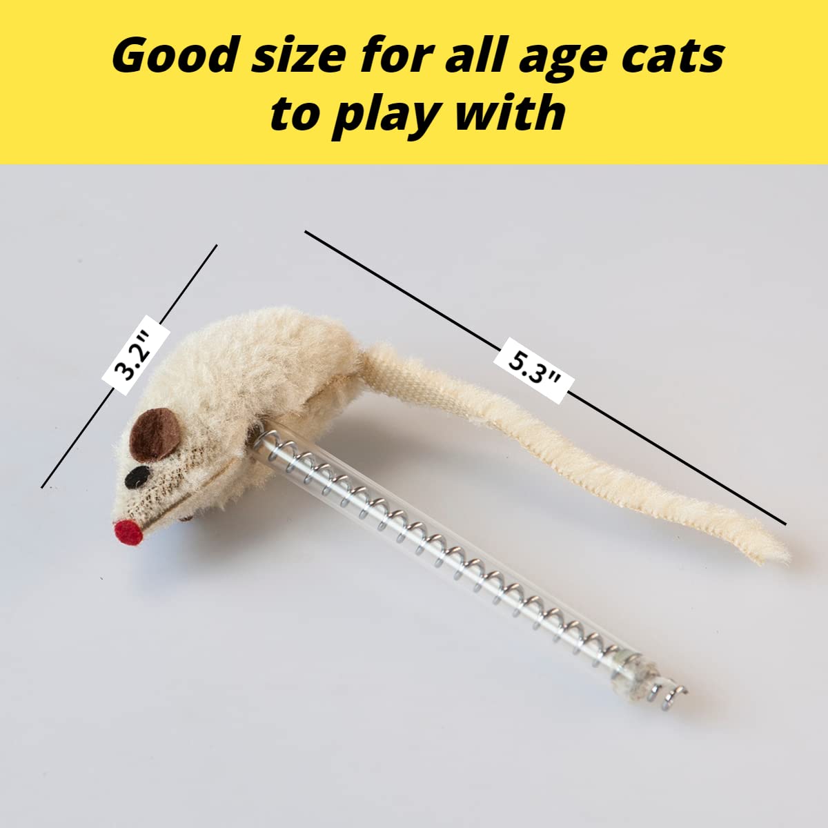 Best Interactive Cat Toy - Happi N Pets Cat Mouse Toy for Play & Exercise | Fun Indoor Hunting Game for Kittens & Adult Cats