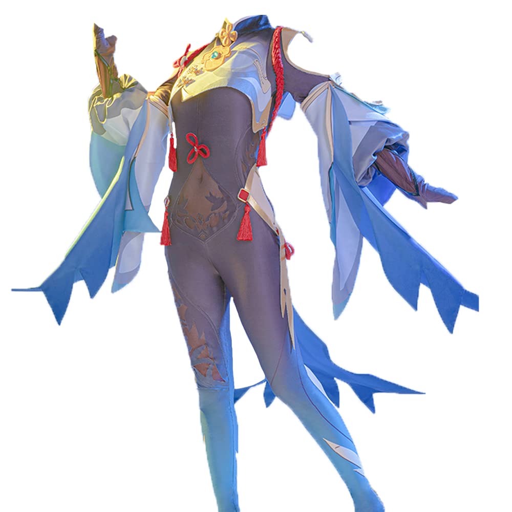 Genshin Impact Shenhe Cosplay Costume - Official Character Outfit for Halloween, Anime Conventions & Role-Playing Events