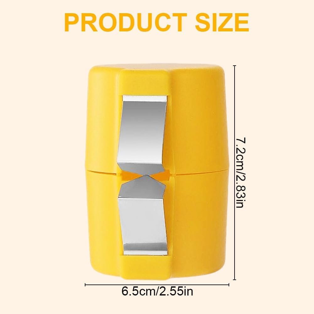 2025 New Egg Shell Opener - Handheld Egg Cracker Tool for Raw Eggs, Multifunctional Egg Cutter & Separator - Perfect for Cooking, Baking, Camping & Kitchen Use (Yellow, 1 Pack)
