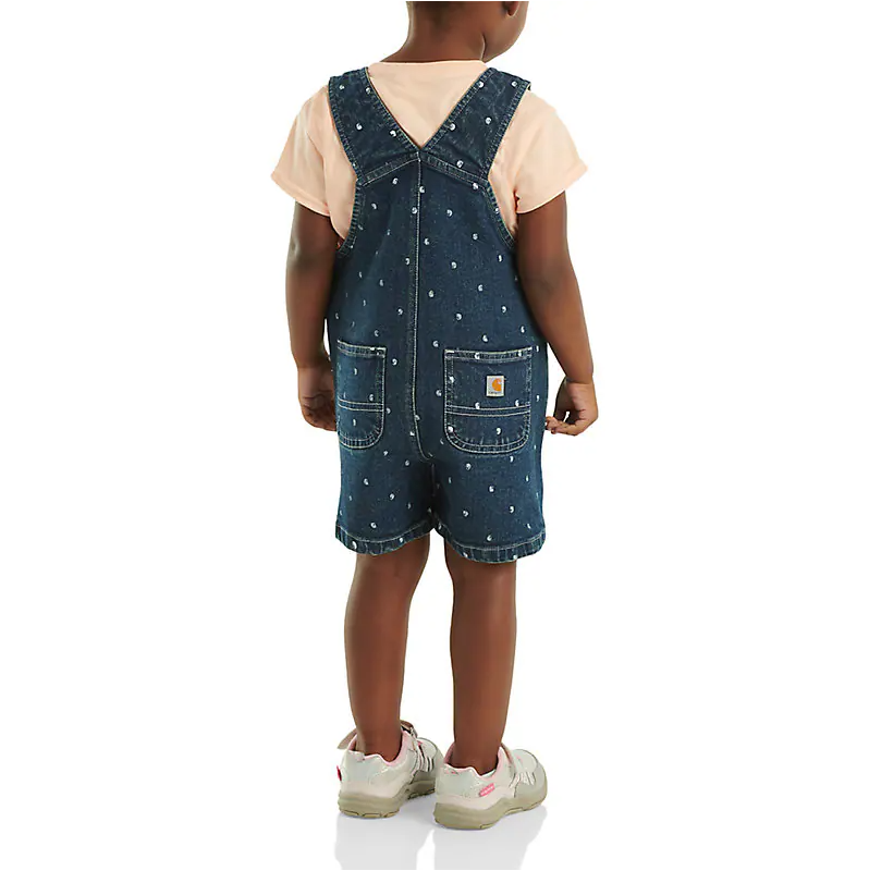 Carhartt Kids Denim Shortall Set - Durable & Comfortable Overalls for Boys & Girls - Perfect for Playtime, Outdoor Adventures & Casual Wear