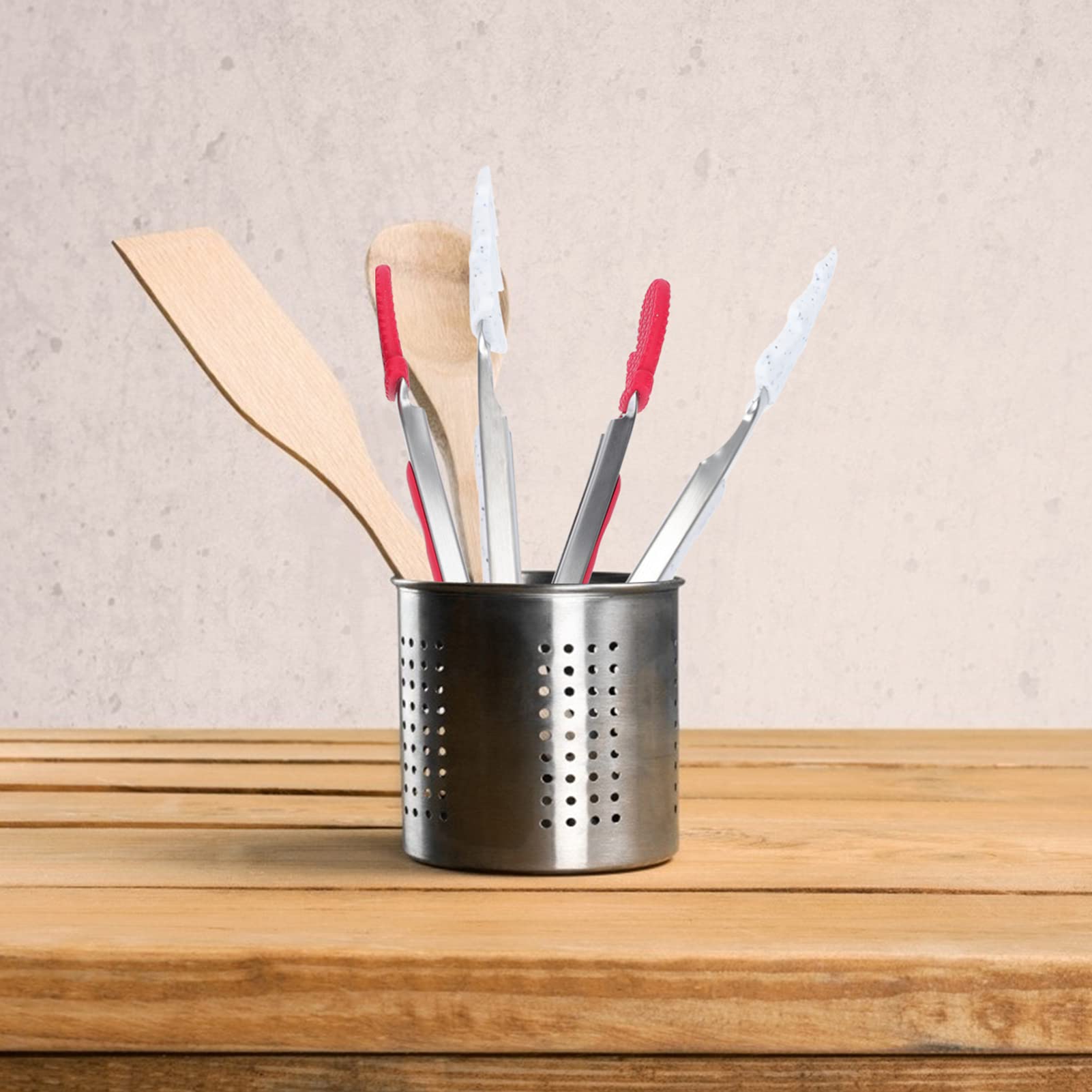 Angoily 4-Piece Silicone Food Tongs Set - Heat-Resistant Stainless Steel Kitchen Cooking Utensils for BBQ, Steak, Bread & More - Perfect for Grilling, Baking & Serving