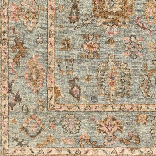 Hand Knotted Peach, Sage & Rose Wool Area Rug - Soft & Durable for Living Room, Bedroom - Available in Multiple Sizes