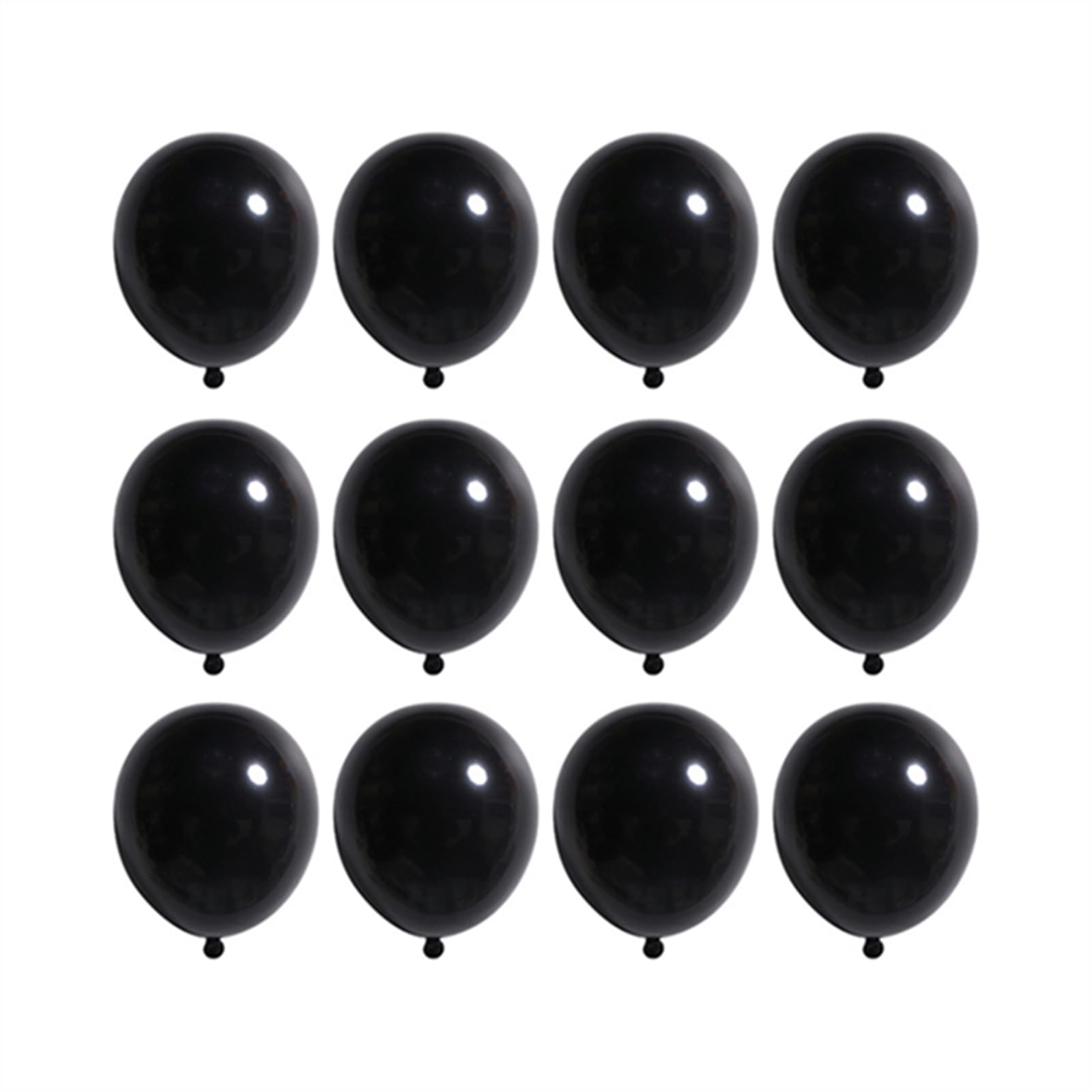 12 Inch Black Latex Balloons - 60 Pack Thick & Durable Party Balloons for Birthday, Wedding, Halloween Decorations - Perfect for Indoor & Outdoor Party Decor