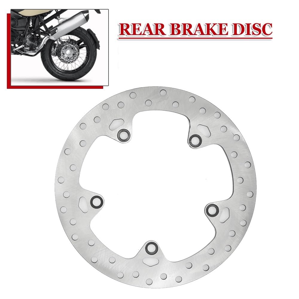 BMW R1200GS R NineT Scrambler Pure Cafe Racer Urban GS R1200RT K52 Rear Brake Disc Rotor - High Performance Motorcycle Brake Disks for Smooth Stopping & Enhanced Safety - Perfect for Adventure Touring, City Riding & Off-Road Motorcycles