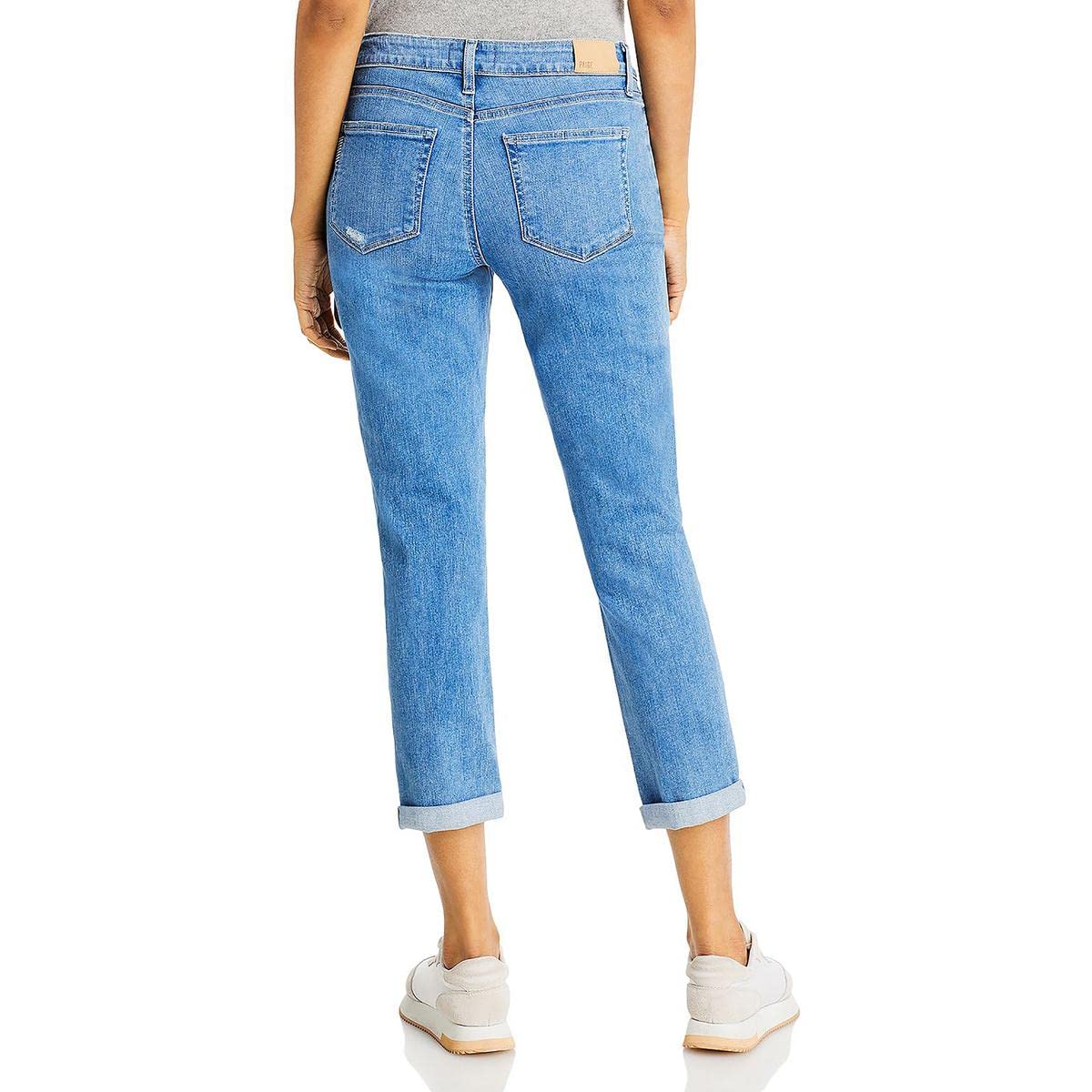 PAIGE Women's Brigitte Mid Rise Boyfriend Jeans - Relaxed Fit Denim Pants for Casual Wear & Everyday Outfits | Comfortable Stretch Jeans for Women | Perfect for Weekend Errands, Coffee Dates & Shopping
