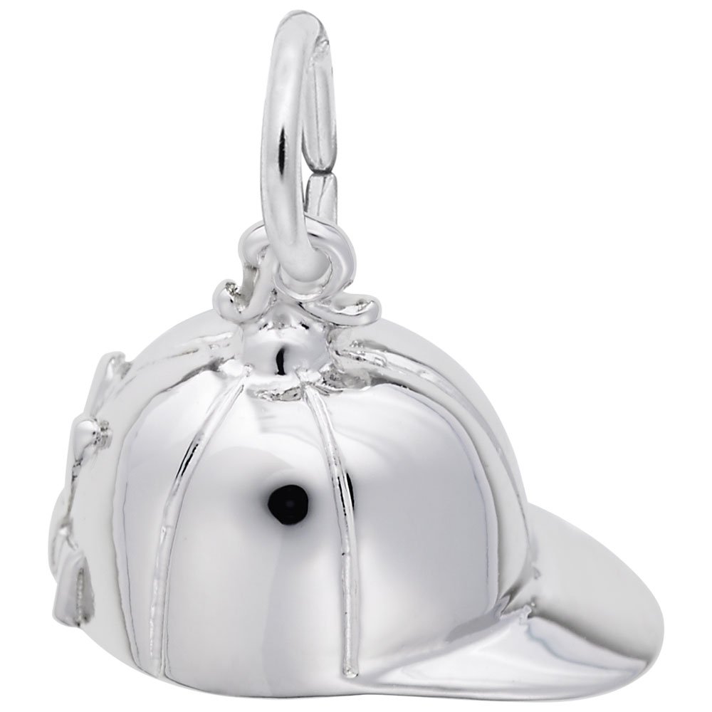 Equestrian Riding Hat Charm - Sterling Silver Horse Shoe Pendant for Bracelets & Necklaces - Perfect for Horse Lovers & Equestrian Gifts