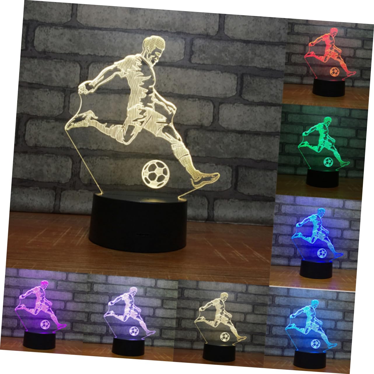 Colorful 3D LED Desk Lamp with Remote Control - 3 Pack Night Light for Bedroom, Study, Office - Energy Saving Eye-Caring Reading Light for Kids & Adults