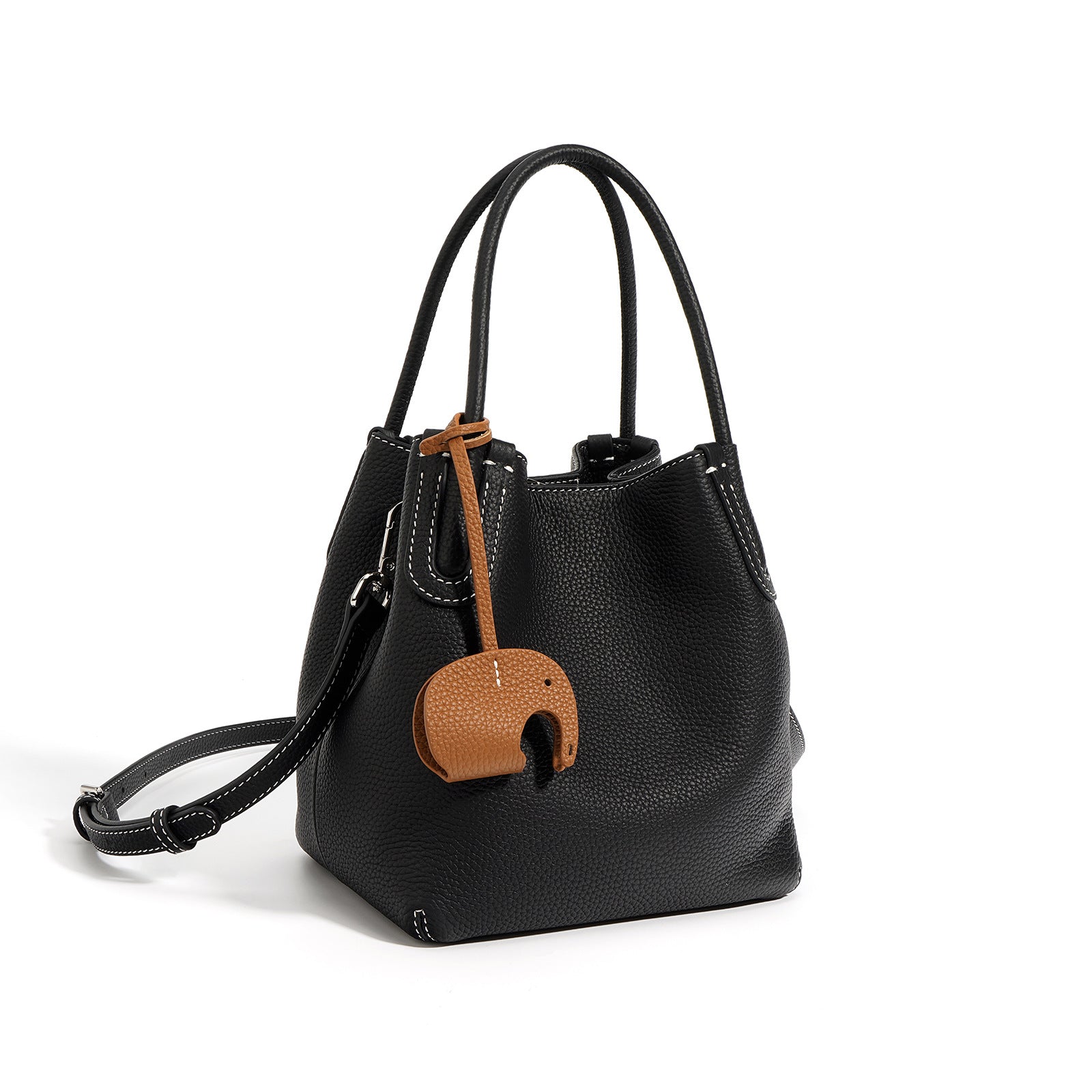 Mini Leather Bucket Bag for Women - Stylish Crossbody Purse with Adjustable Strap - Perfect for Travel, Shopping & Everyday Use