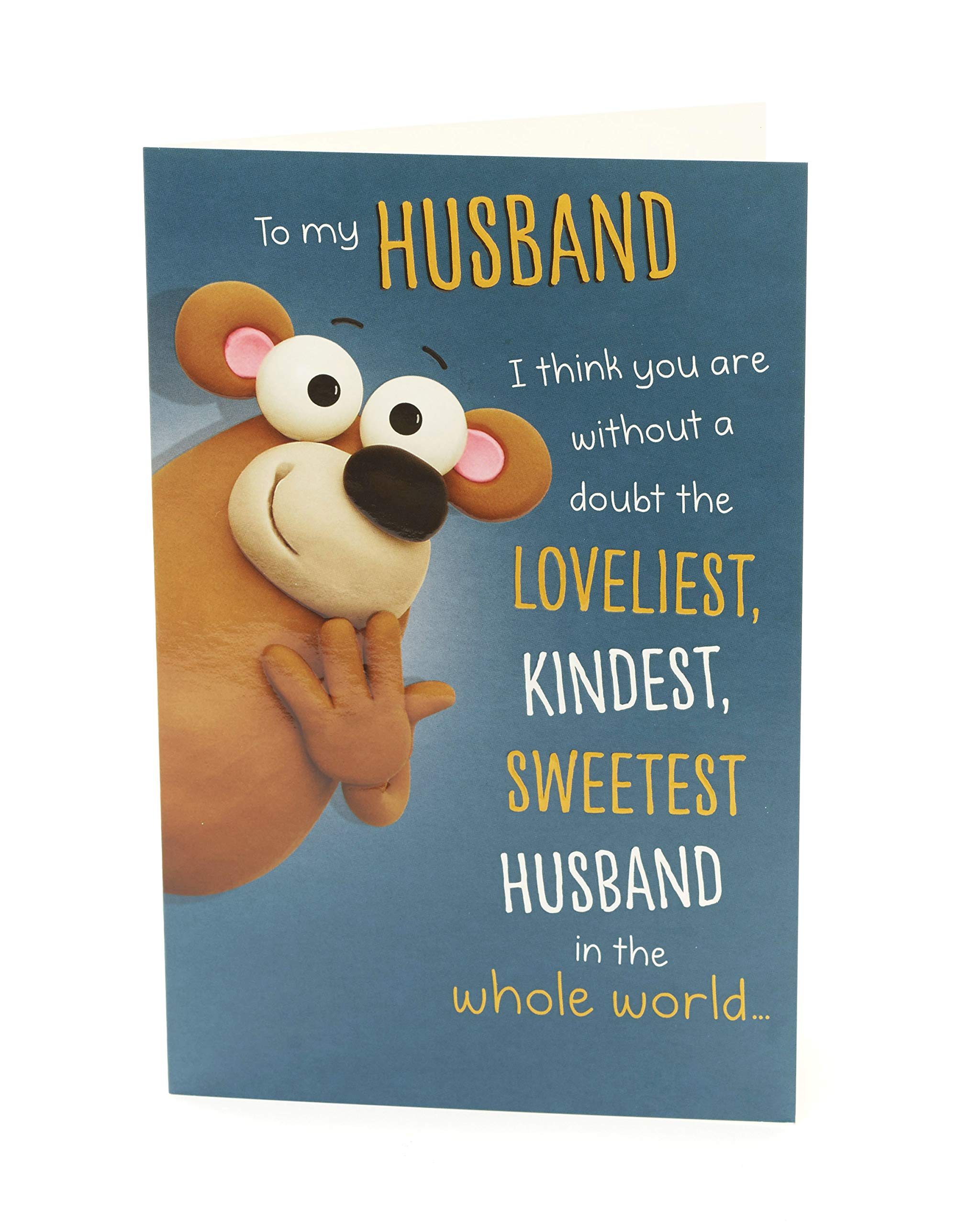 Funny Husband Birthday Card for Him - UK Greetings Joke Card - Perfect for Anniversaries, Gifts & Special Occasions