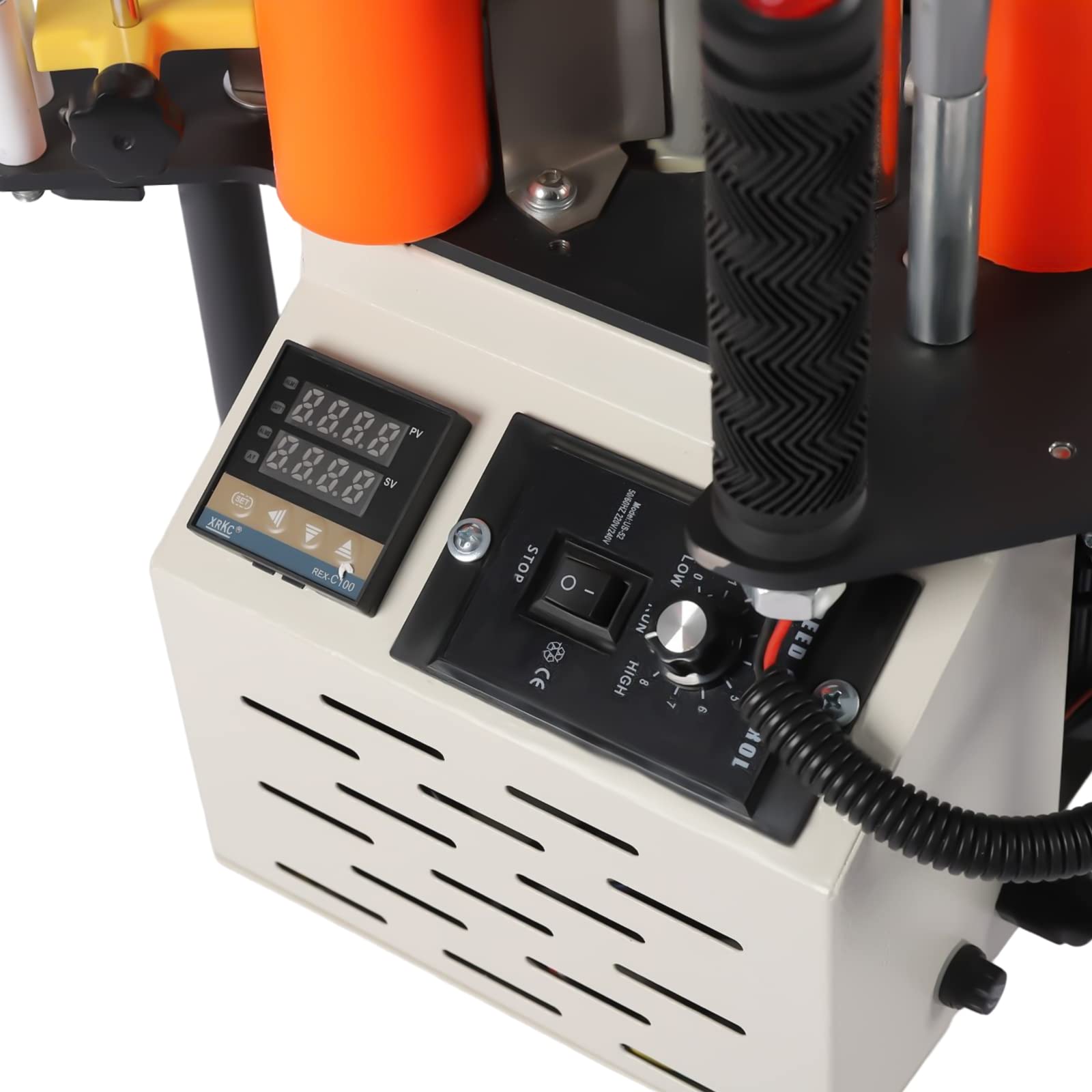 110V Portable Woodworking Edge Bander Machine - Double Side Gluing with 200g Glue Tank (120-180ºC Temp Control) for Straight & Curved Edges | Perfect for DIY Furniture, Cabinets & Home Improvement Projects