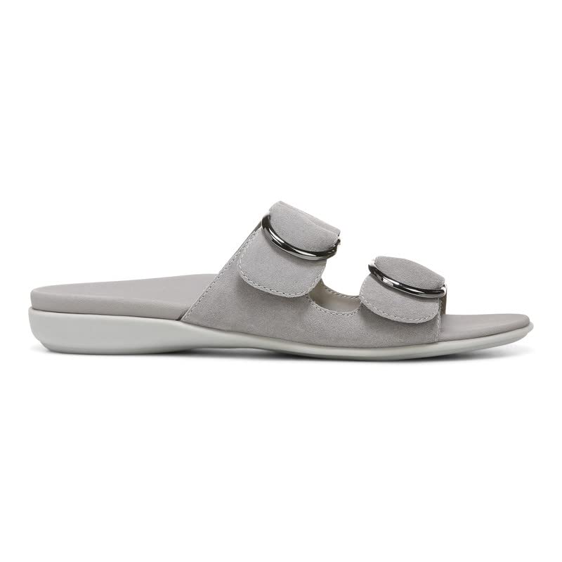 Vionic Women's Mirage Corlee Casual Slip-On Slide Sandals - Orthotic Arch Support with Three-Zone Comfort Technology | Supportive Ladies Sandals for Walking, Travel & Everyday Wear