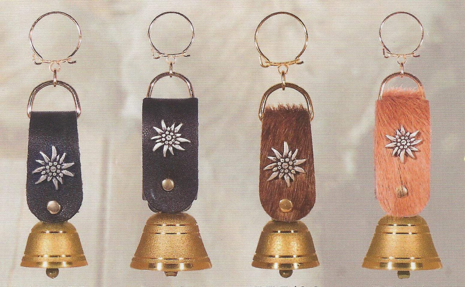 Mini Cowbell Key Ring - Small Metal Cowbell Keychain for Keys, Bags & Backpacks - Perfect for Sports Fans, Cheerleaders & Pet Training - Great Gift Idea for Cow Lovers