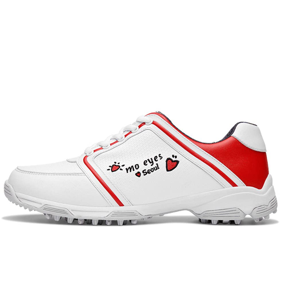 QILIN Women's Golf Shoes - Breathable Waterproof Sneakers with Anti-Slip Spikes for Comfort & Performance on the Course | Perfect for Golfing, Walking & Outdoor Sports