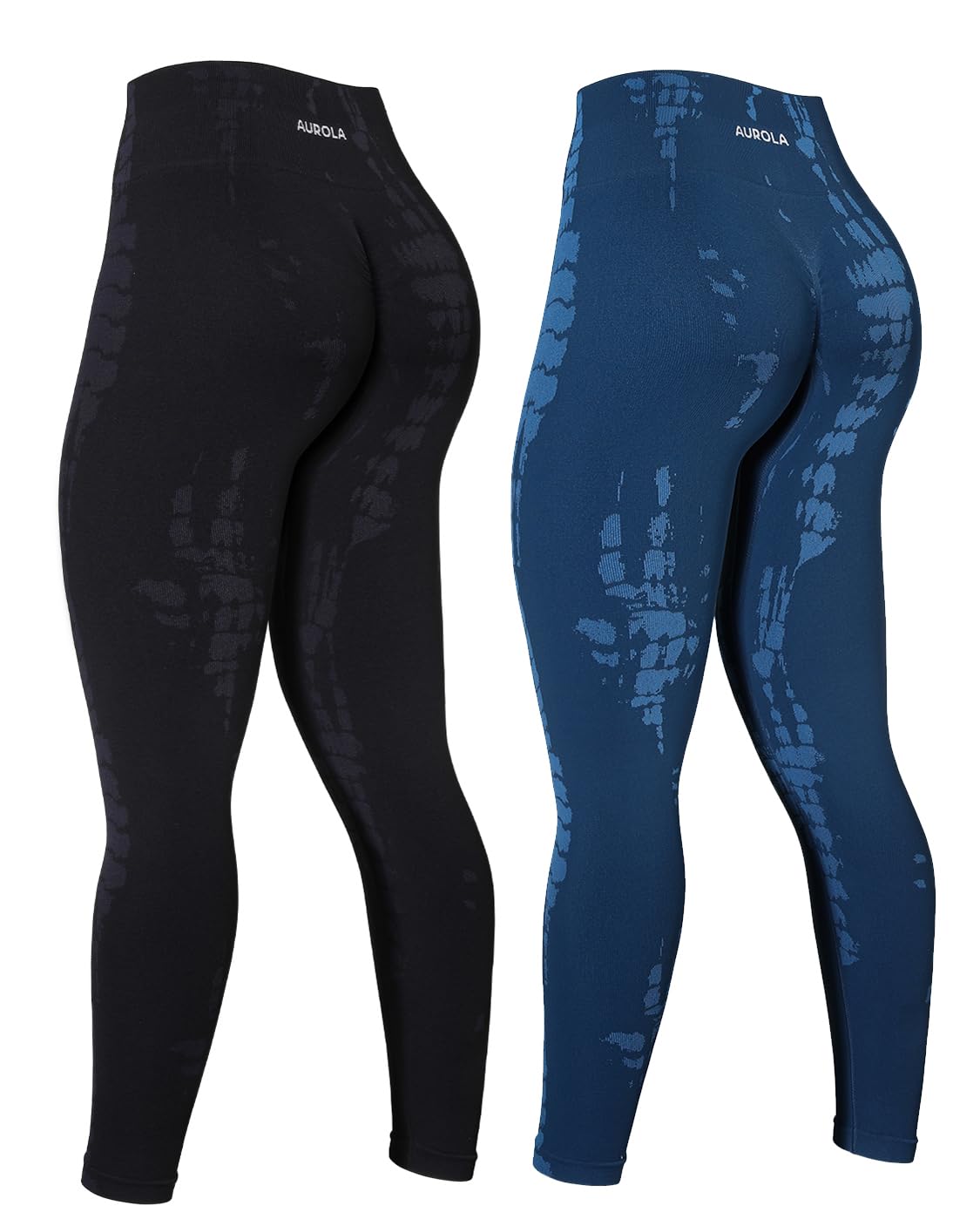 **AUROLA Women's Serpent Snake Print Seamless Scrunch Workout Leggings - High Waisted Squat Proof Ribbed Thick Yoga Pants for Gym, Running & Active Wear**    *(Perfect for workouts, yoga, running, lounging, and everyday casual wear!)*