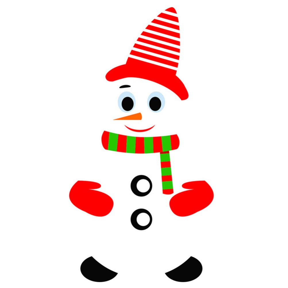 Beaupretty Christmas Snowman Fridge Stickers - Self-Adhesive Refrigerator Magnets for Holiday Decor, Wall & Metal Door Decals - Perfect for Christmas Home, Kitchen, Garage & Cabinet Decorations (Set of 12)