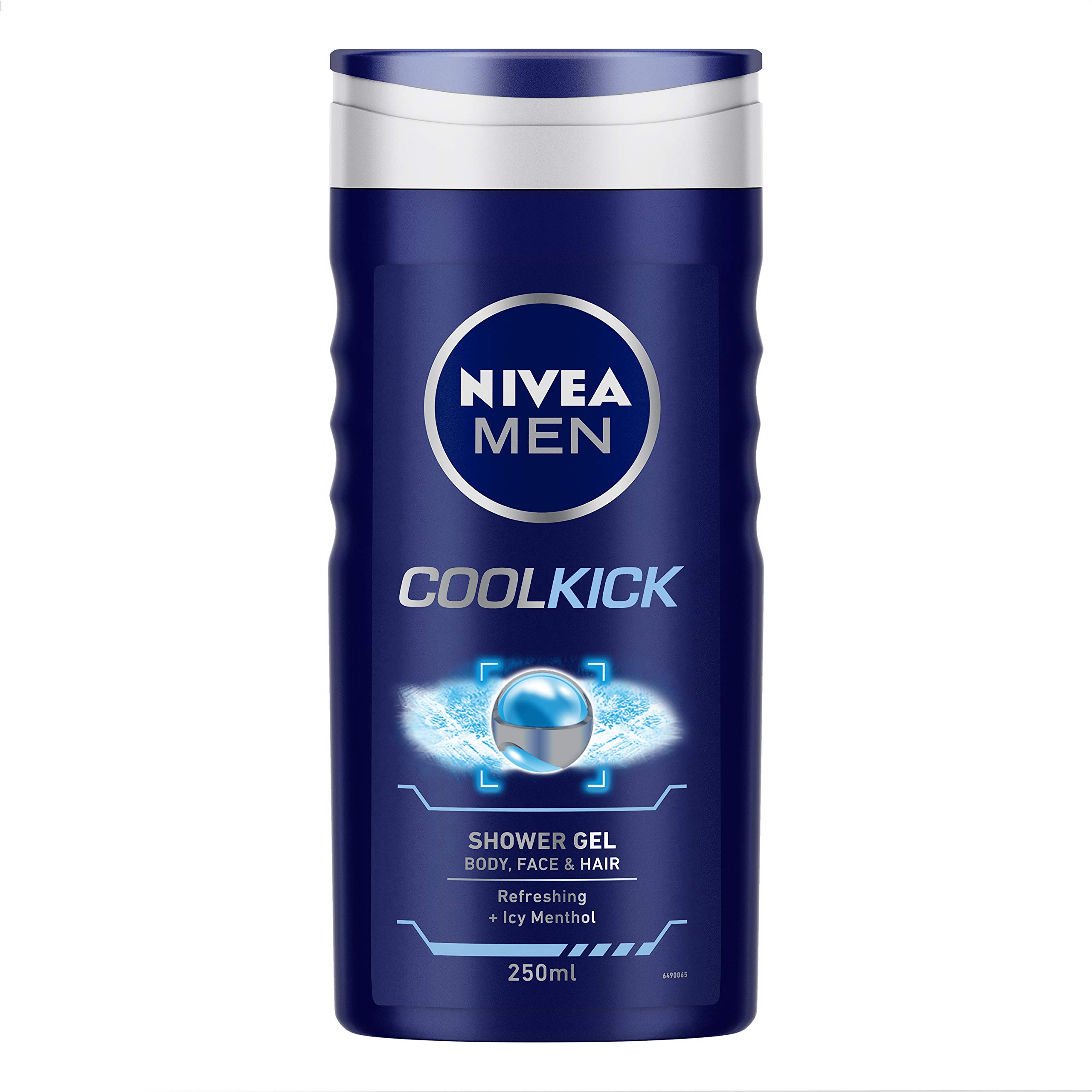 Nivea Fresh Active Roll On Deodorant for Men - 50ml Anti-Perspirant & Cool Kick Body Wash - 250ml Refreshing Icy Menthol Shower Gel for Body, Face & Hair | Gym, Workout & Daily Use