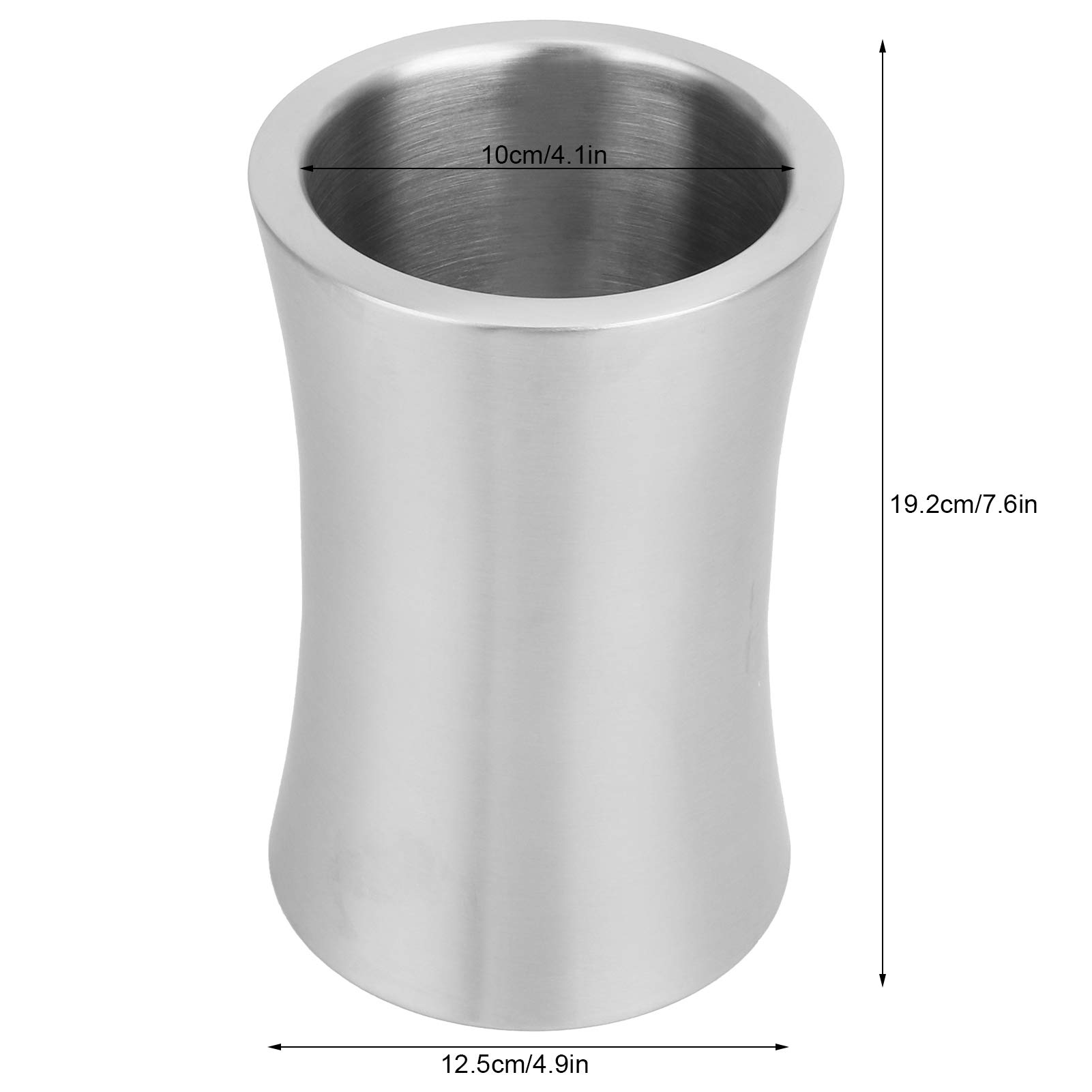 Premium Stainless Steel Champagne Bucket - Double Wall Insulated Ice Bucket for Wine & Drinks - Elegant Bar Accessory for Restaurants, Home Parties & Outdoor Gatherings