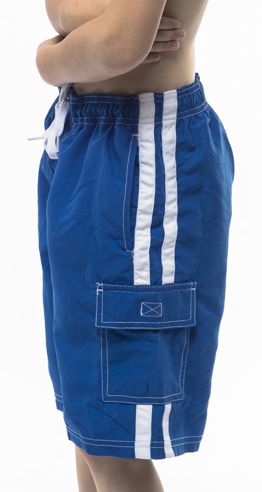 NORTY Boys' Swim Trunks with Pockets - Quick Dry Comfortable Board Shorts for Kids - Stylish Bathing Suit for Beach, Pool & Summer Activities