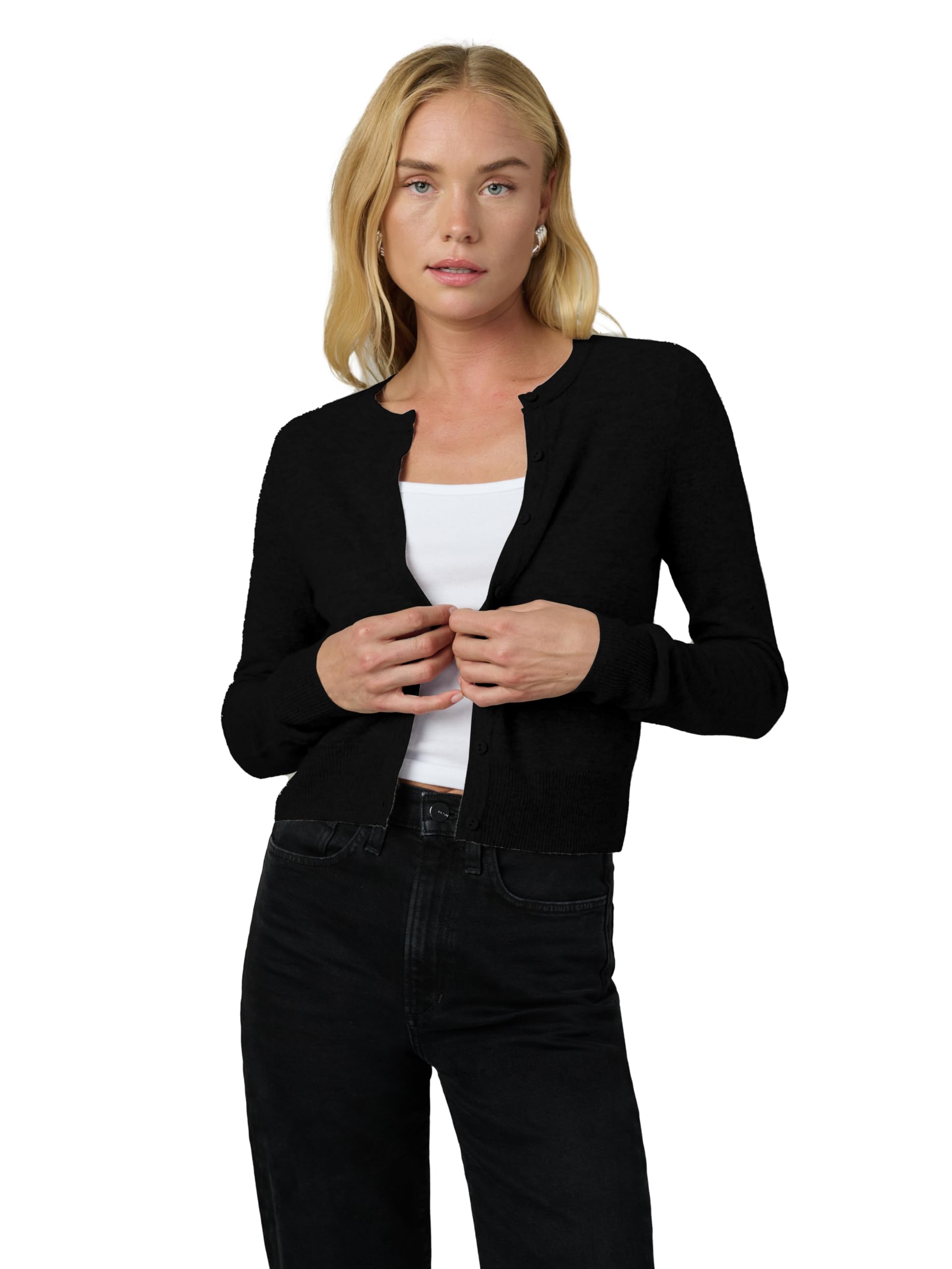 Joe's Women's The Dani Button Down Long Sleeve Cardigan - Soft Knit Open Front Sweater for Work & Casual Wear | Office, Date Night & Fall Layering Essential