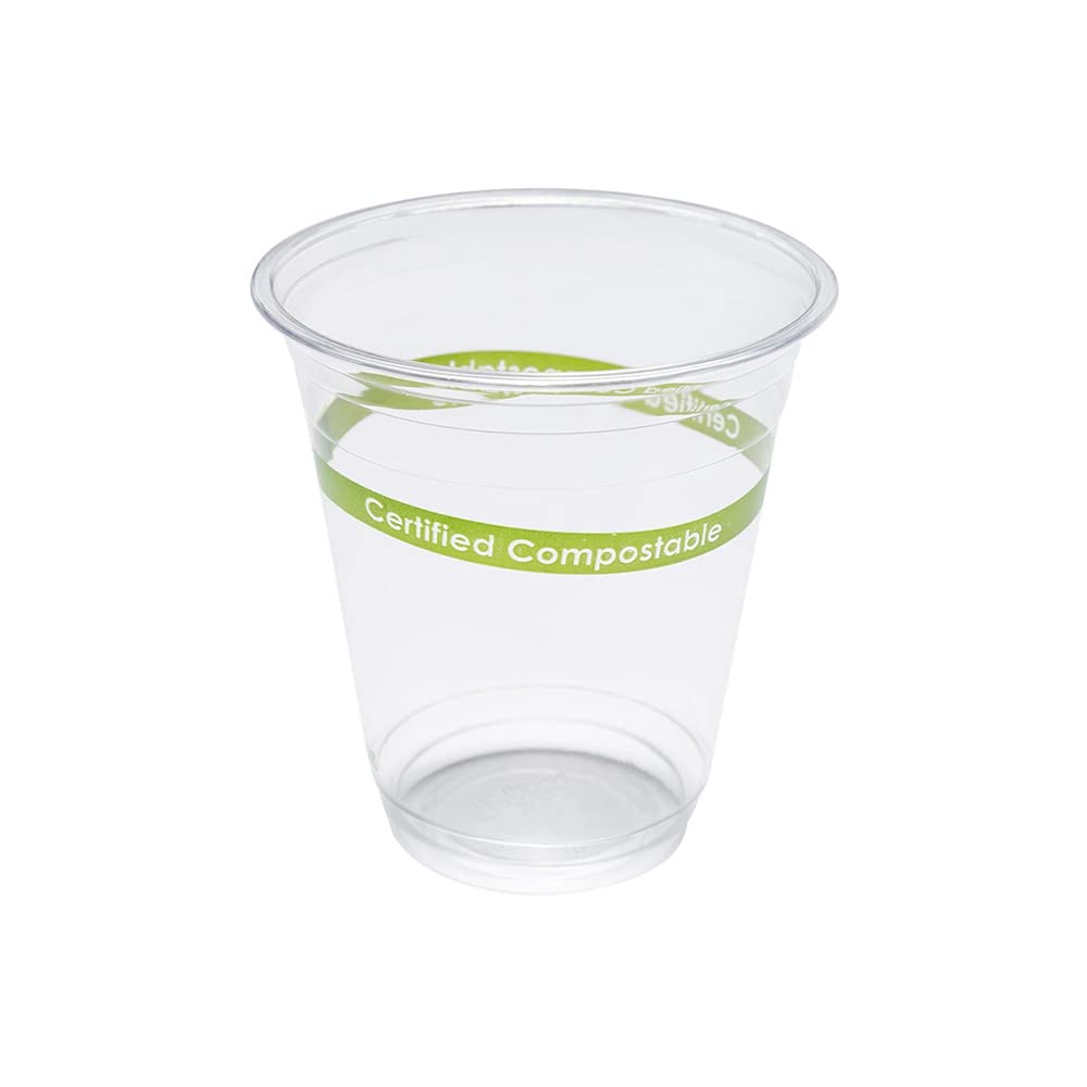 Clear Plastic Cold Cups - 12 oz, 50 Count - Perfect for Iced Coffee, Smoothies, and Party Drinks