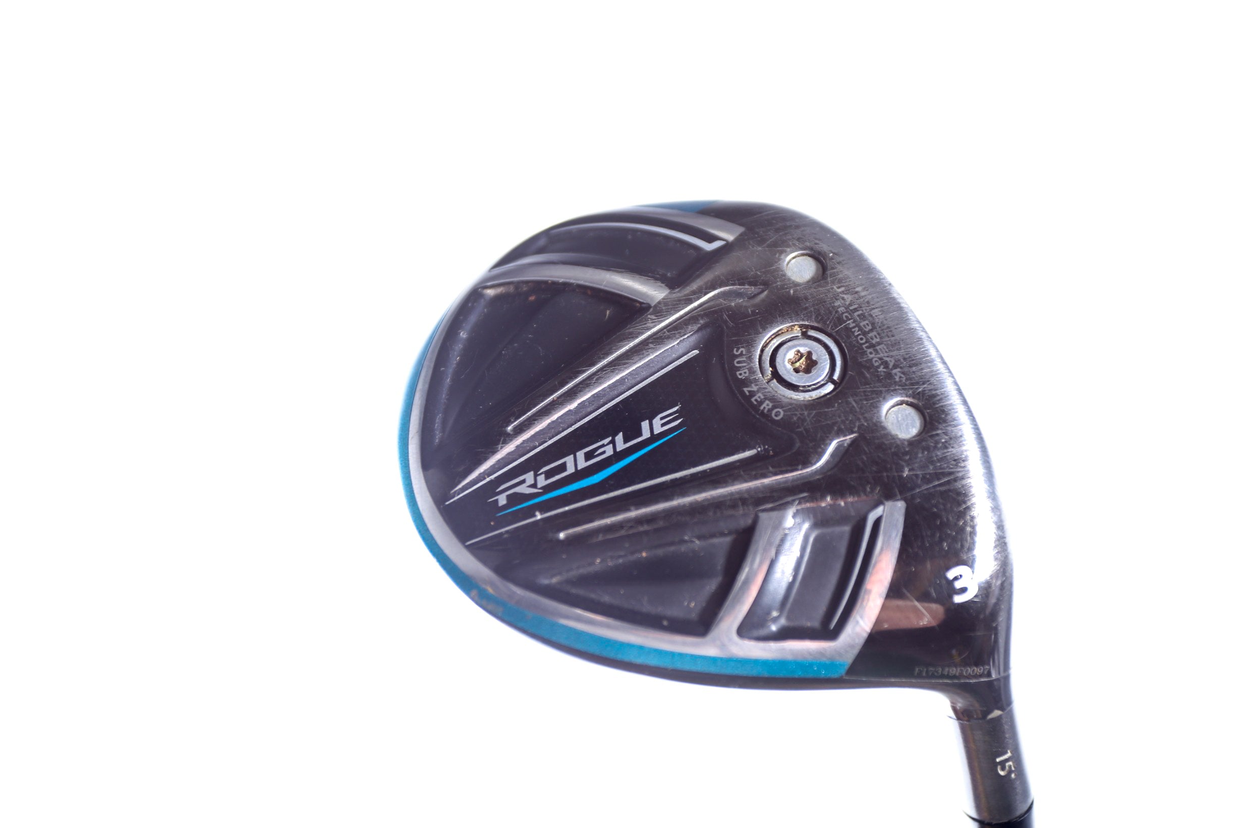 Used Callaway Rogue 3 Wood Golf Club - Right Handed 15° Stiff Flex | Perfect for Mid-Handicap Players & Driving Range Practice