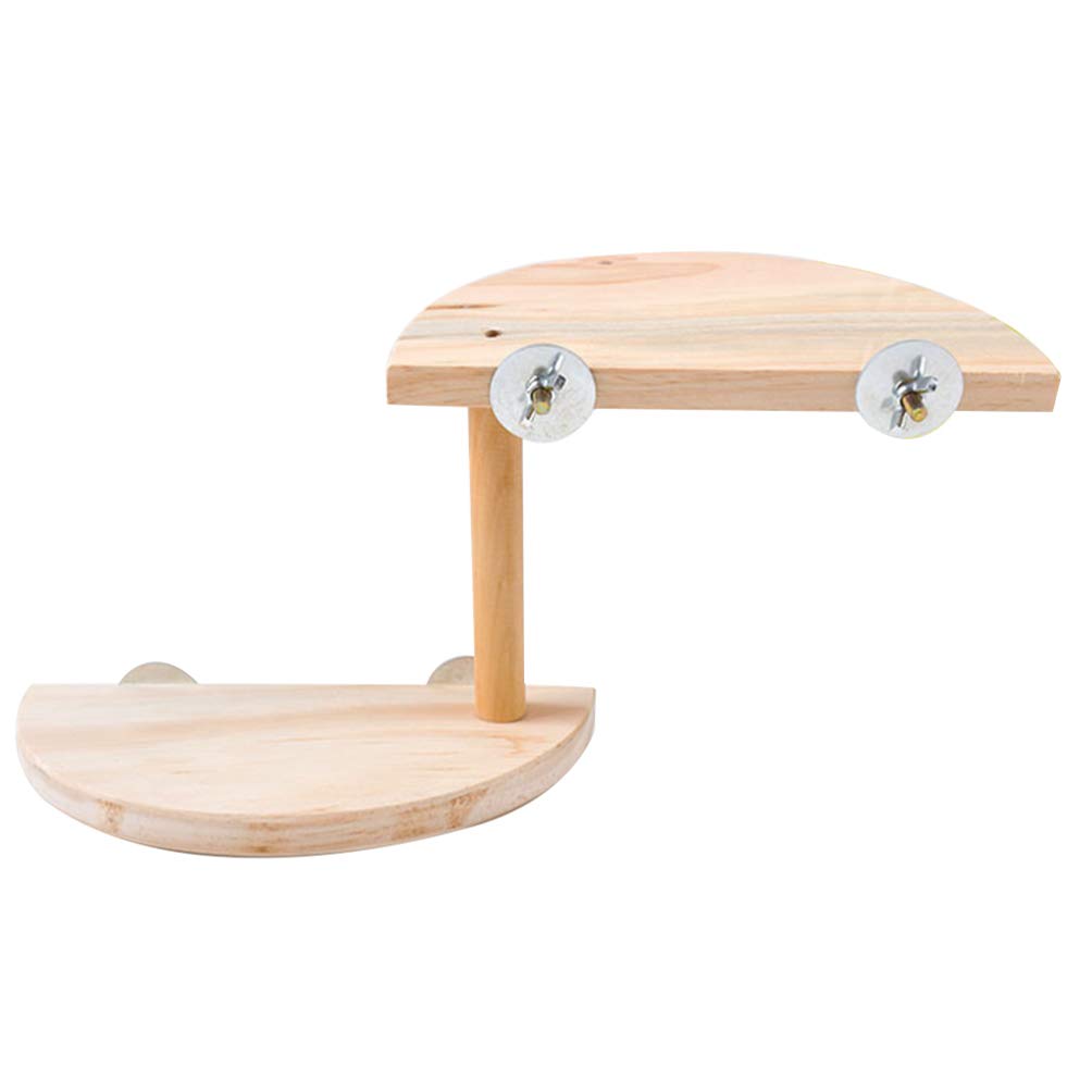 Balacoo Wooden Rabbit Climbing Toys - Small Animal Platform for Squirrels, Gerbils, Chinchillas & Dwarf Hamsters | Durable Hamster Standing Board & Bird Cage Accessories | Perfect for Playtime & Exercise in Small Pet Cages