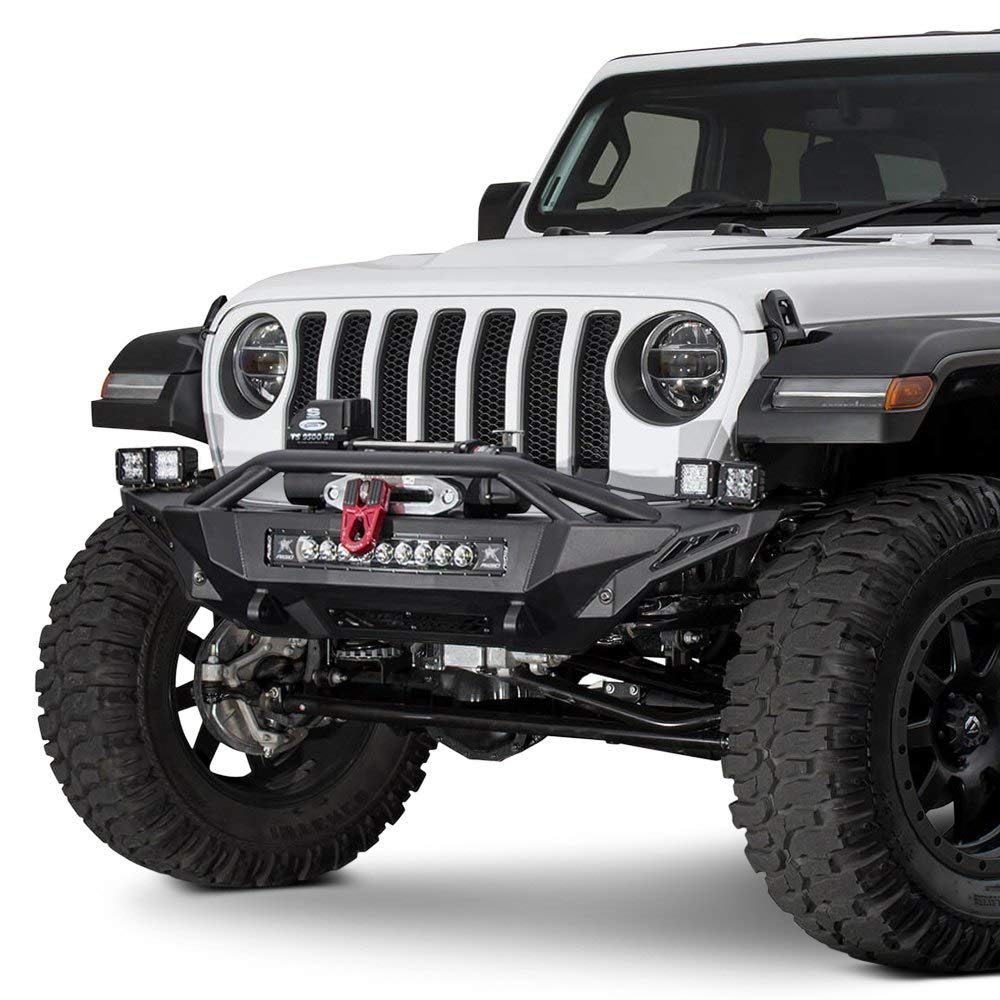 ADDICTIVE DESERT DESIGNS Stealth Fighter Front Bumper for Off-Road Trucks - Heavy Duty Protection for Jeep, Ford Raptor & Toyota Tacoma - Perfect for Rock Crawling & Desert Racing Adventures