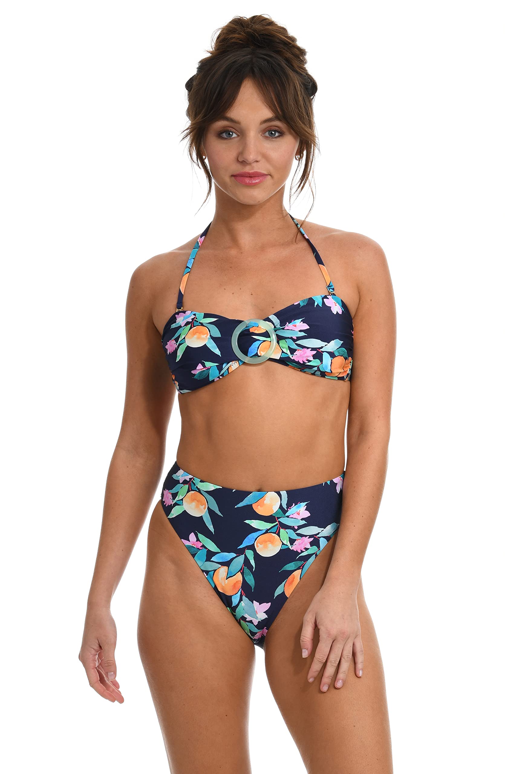 Sunshine 79 Women's Bandeau Bikini Top - Adjustable Strapless Swimwear for Beach & Pool - Perfect for Summer Vacations and Tropical Getaways