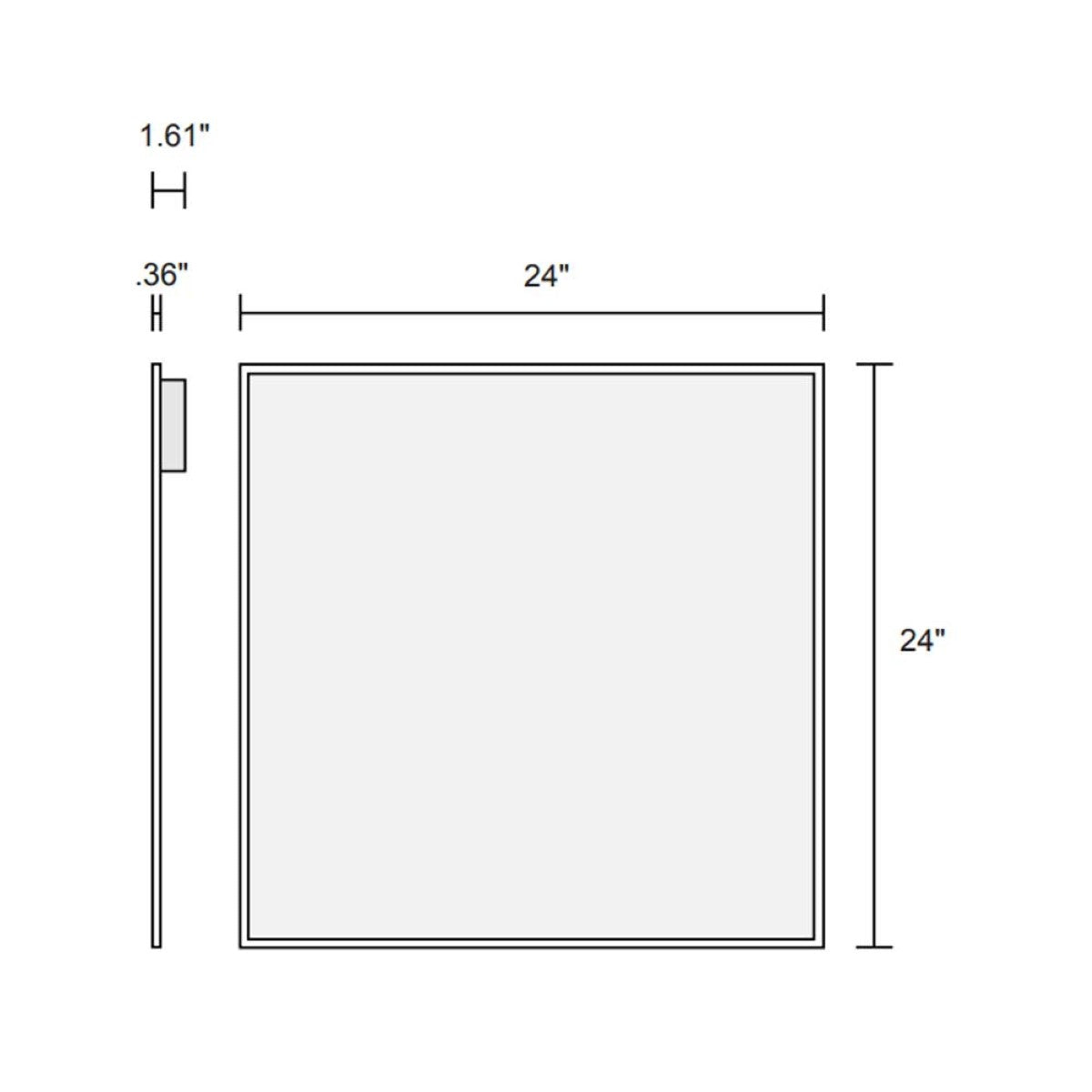 2x2 Recessed LED Flat Panel Light - 3700 Lumens, 35W, 4000K Daylight, 120-277V - Perfect for Office, Classroom, and Commercial Lighting