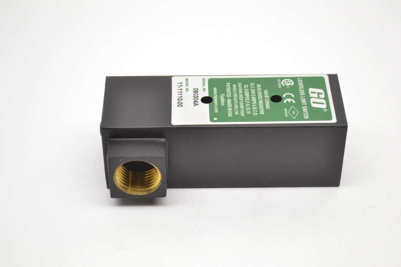 TopWorx 11-11110-00 GO Leverless Limit Switch CSA/FM C1D2 Certified - Explosion-Proof Safety Switch for Hazardous Areas | Ideal for Oil & Gas, Chemical Plants, and Industrial Automation