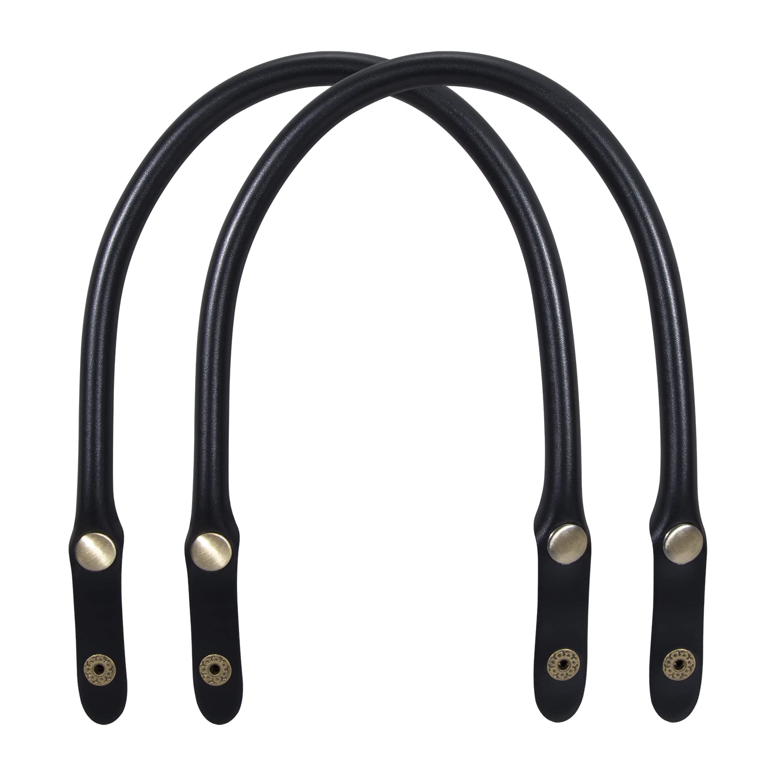 Premium Replacement Handbag Handles Leather Straps with Snap Button - DIY Bag, Purse, Laptop Case & Briefcase Making Accessories - Perfect for Handcrafting, Repairing & Customizing Bags