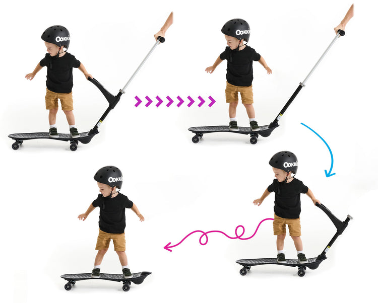 Ookkie Professional Skateboard - Black | High-Performance Deck for Street & Park Riding | Perfect for Beginners & Advanced Skaters