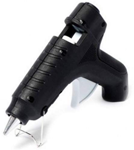 Shomex 40W Black Hot Glue Gun Kit with 5 Glue Sticks - 11mm Nozzle for DIY Crafts, Home Decor, Woodworking & Repairs - Perfect for Arts, Scrapbooking & School Projects
